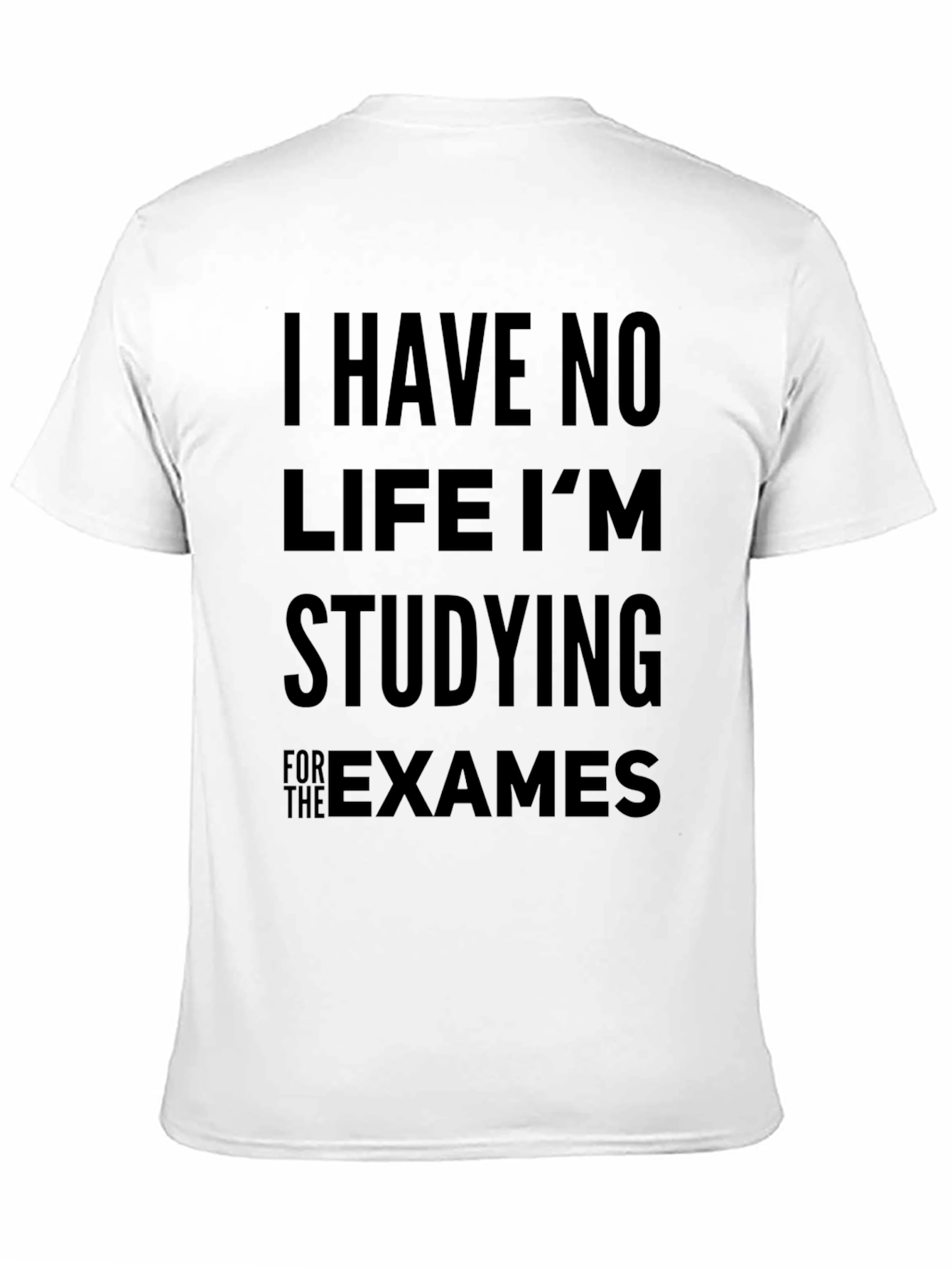 Camiseta Hombre Negra: No Tengo Vida Estudio