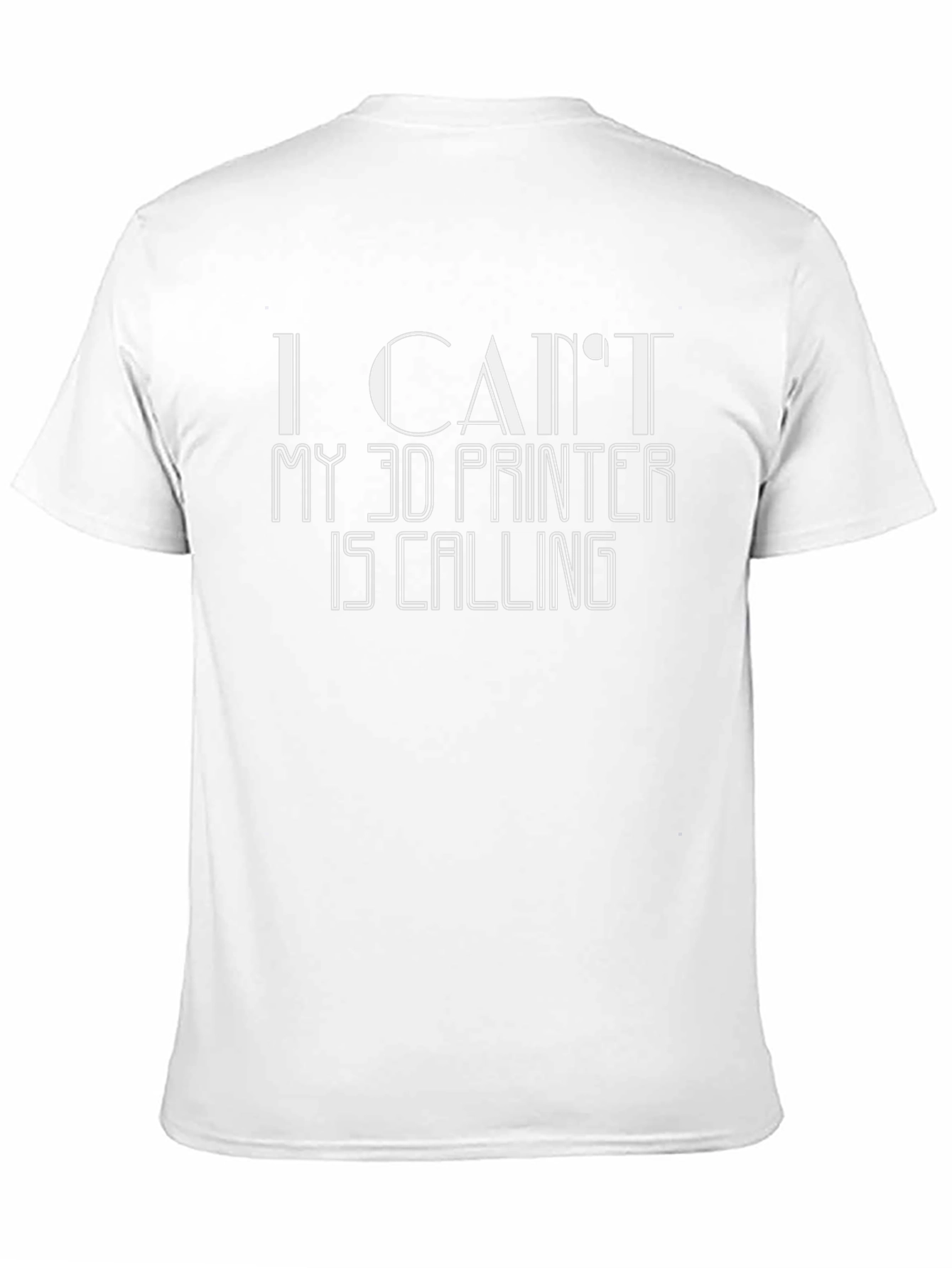 Camiseta Negra Impresión 3D