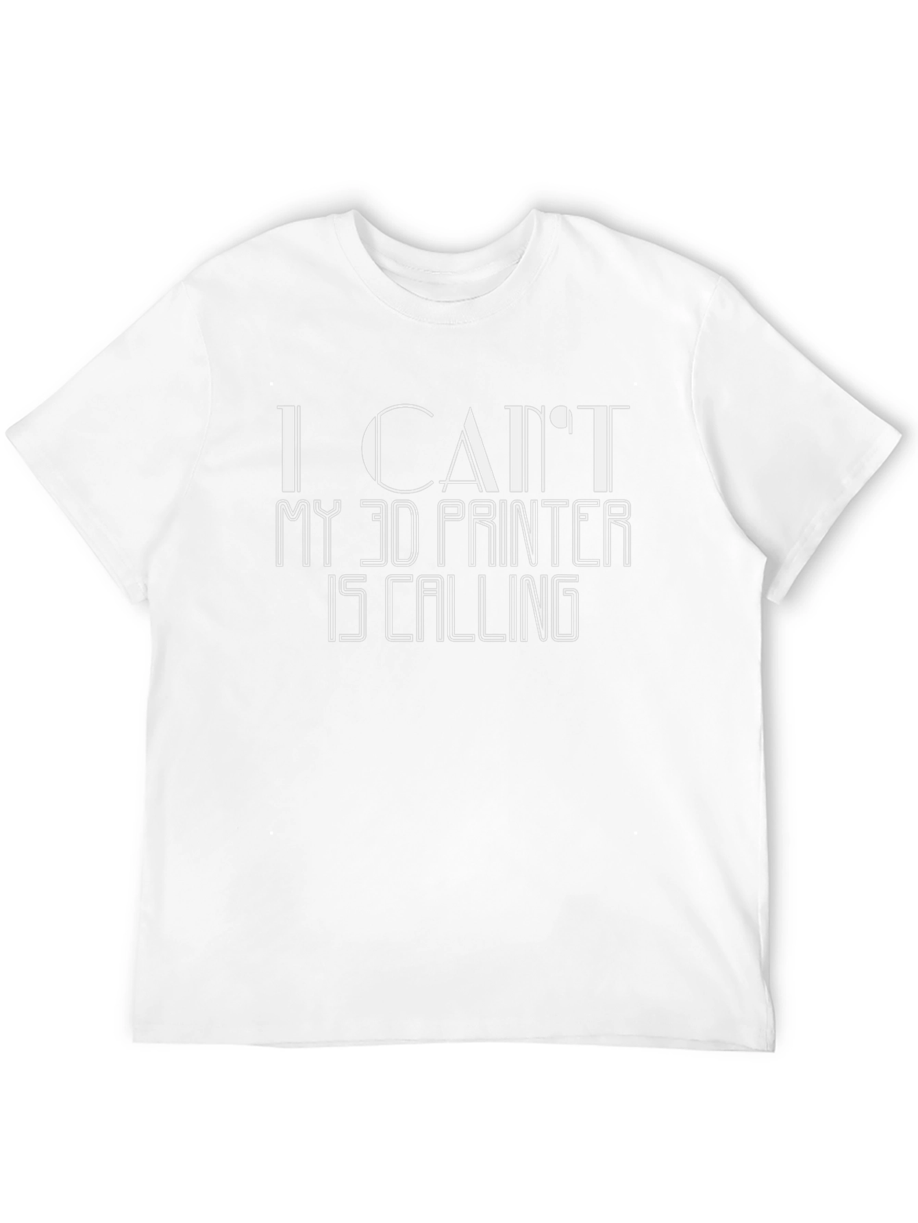 Camiseta Negra Impresión 3D