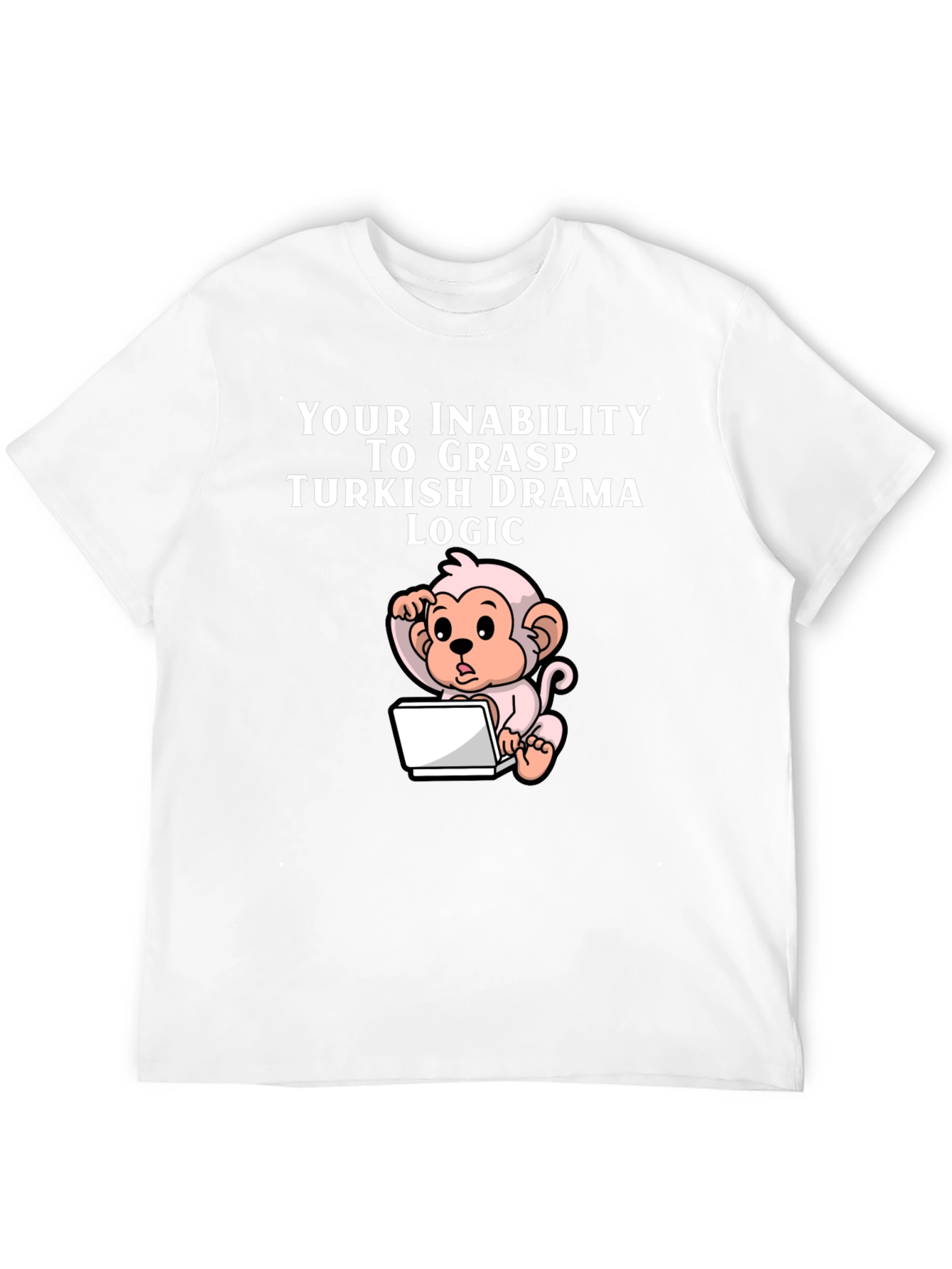 Camiseta Negra Humorística Lógica Drama Turco