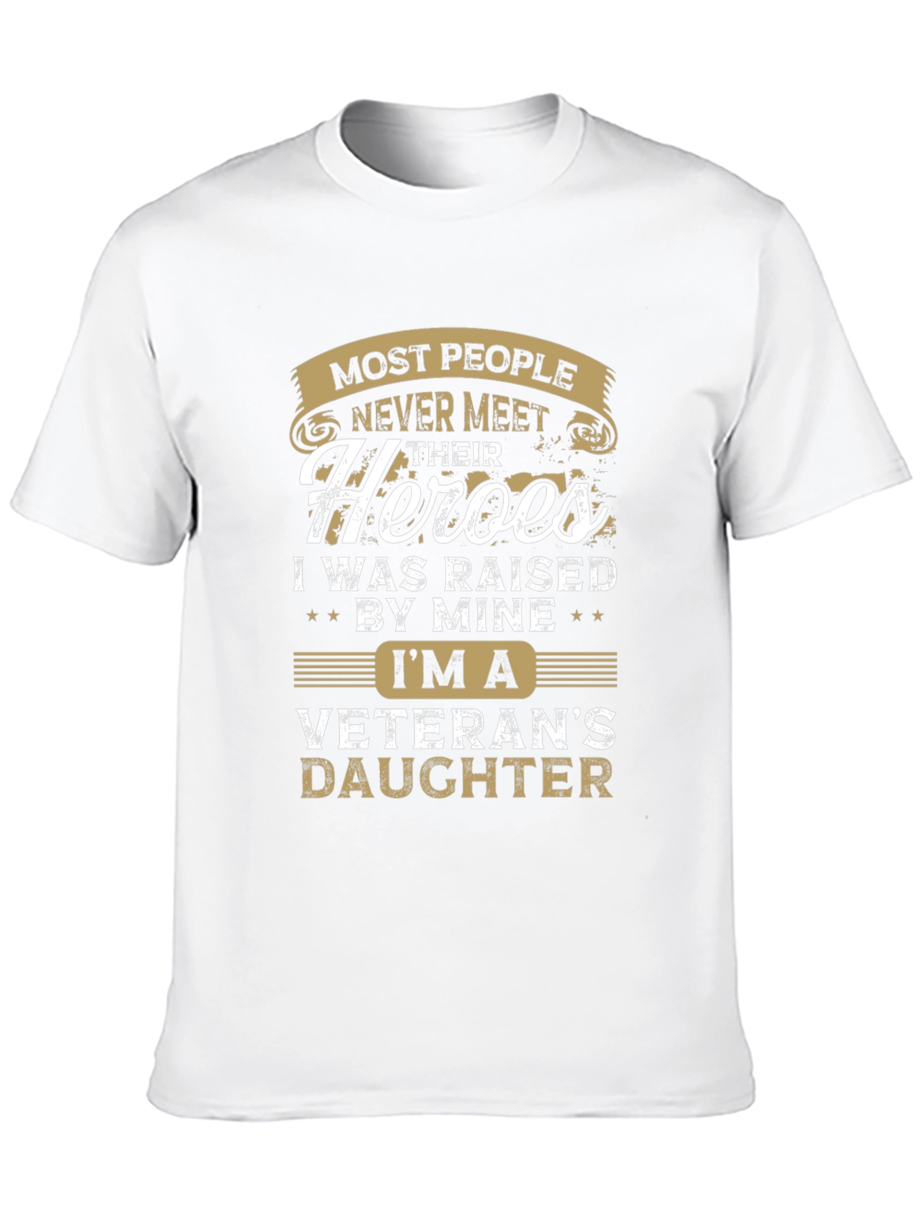 Camiseta Negra Hija de Veterano para Hombre