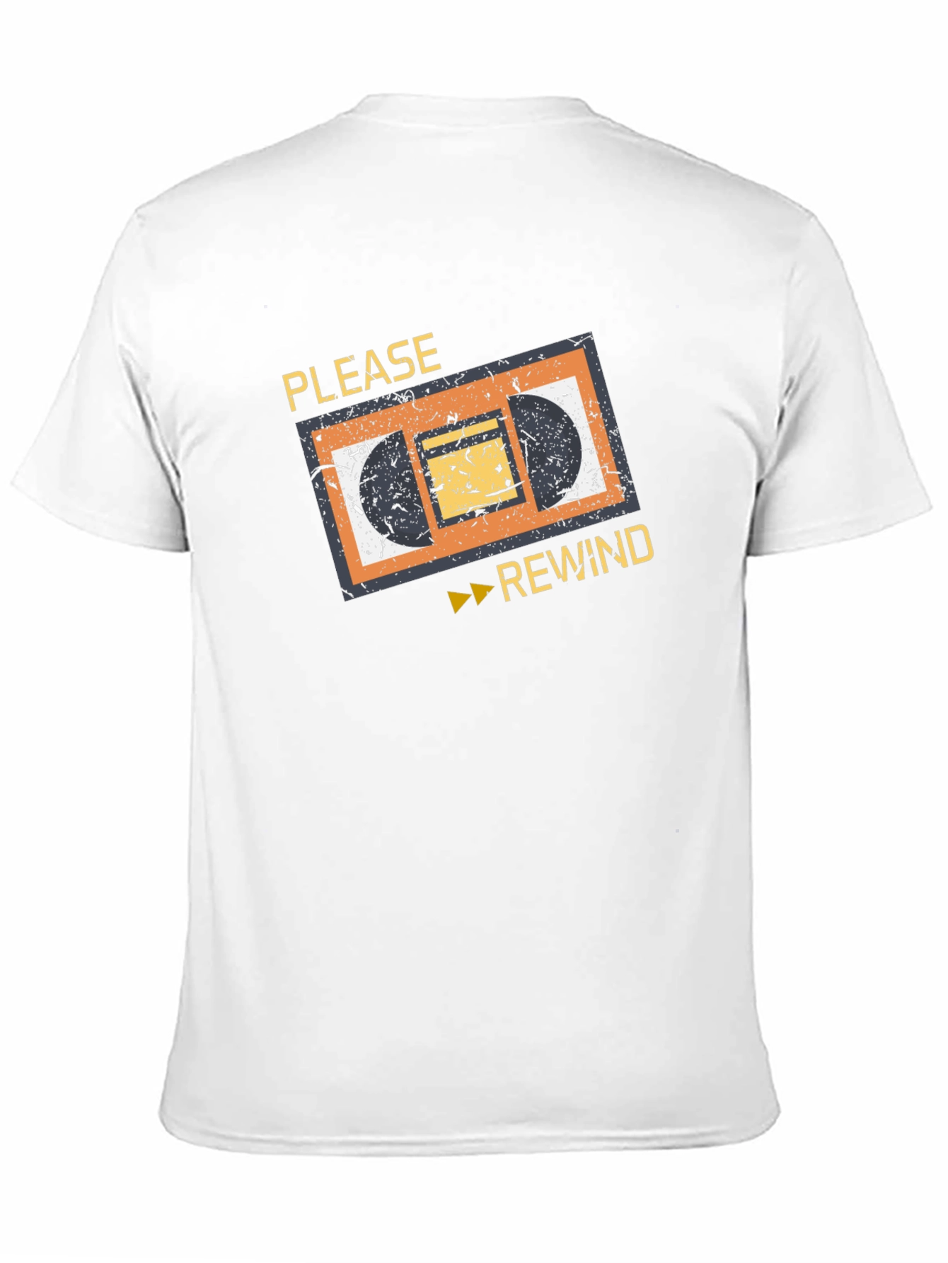 Camiseta Retro VHS: ¡Por Favor Rebobinar!