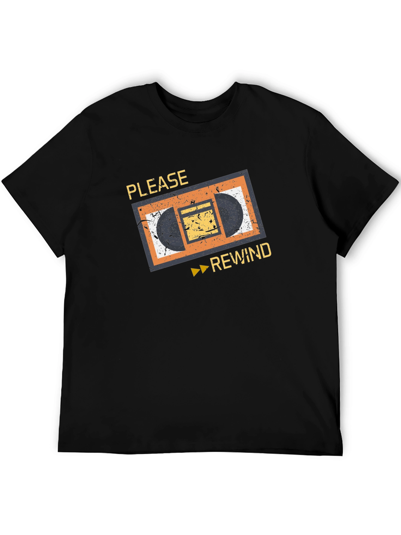 Camiseta Retro VHS: ¡Por Favor Rebobinar!