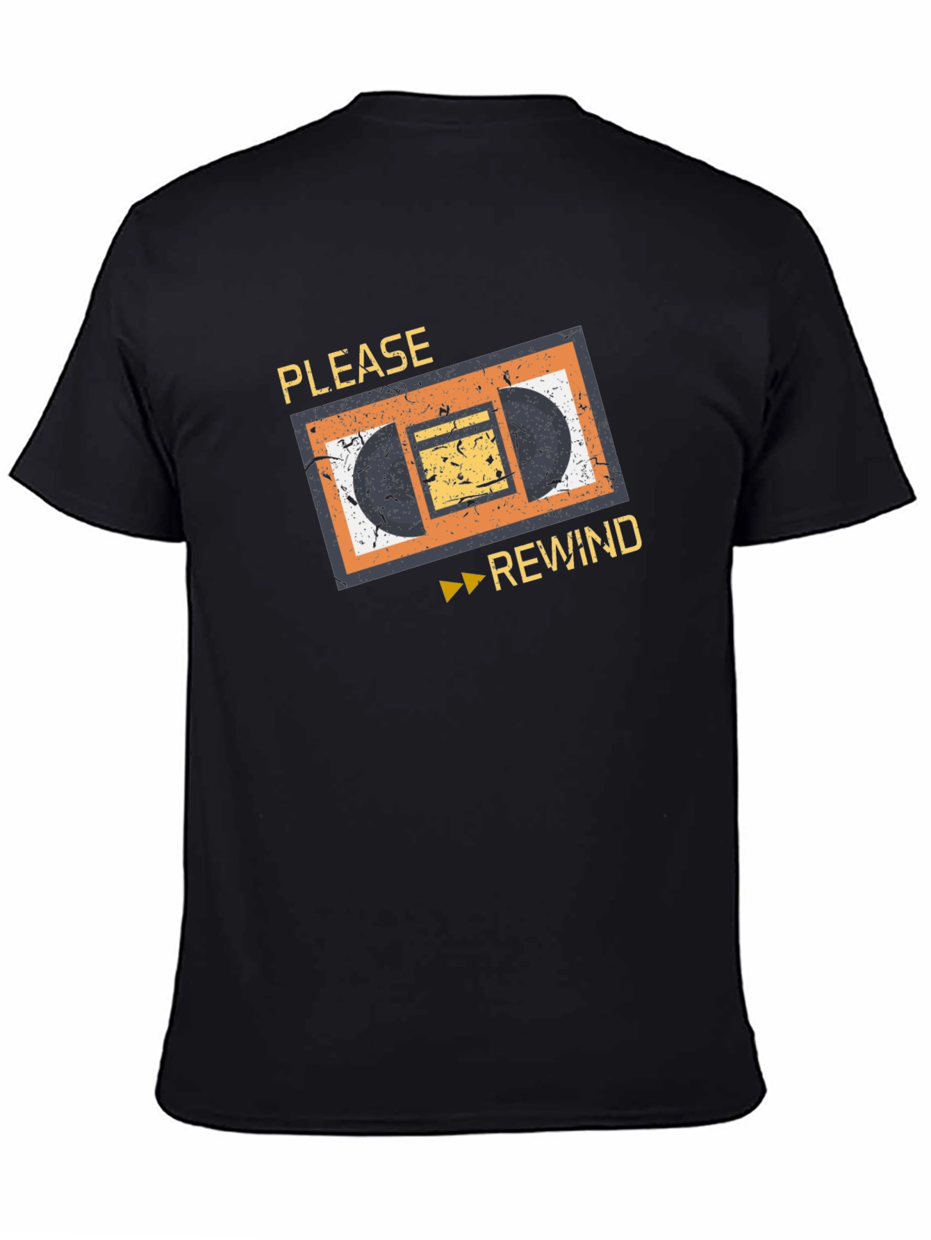 Camiseta Retro VHS: ¡Por Favor Rebobinar!