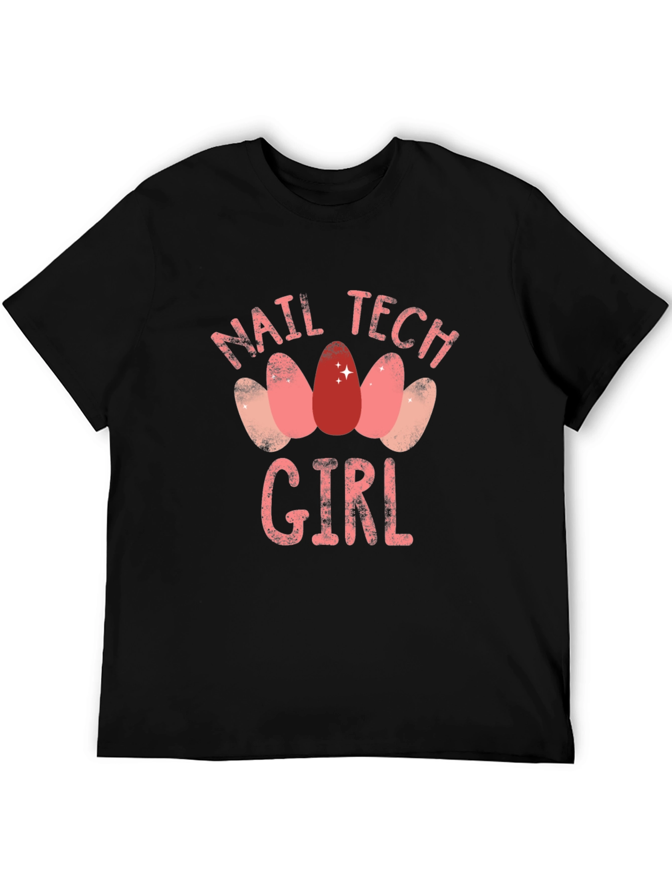 Camiseta Negra Nail Tech Girl
