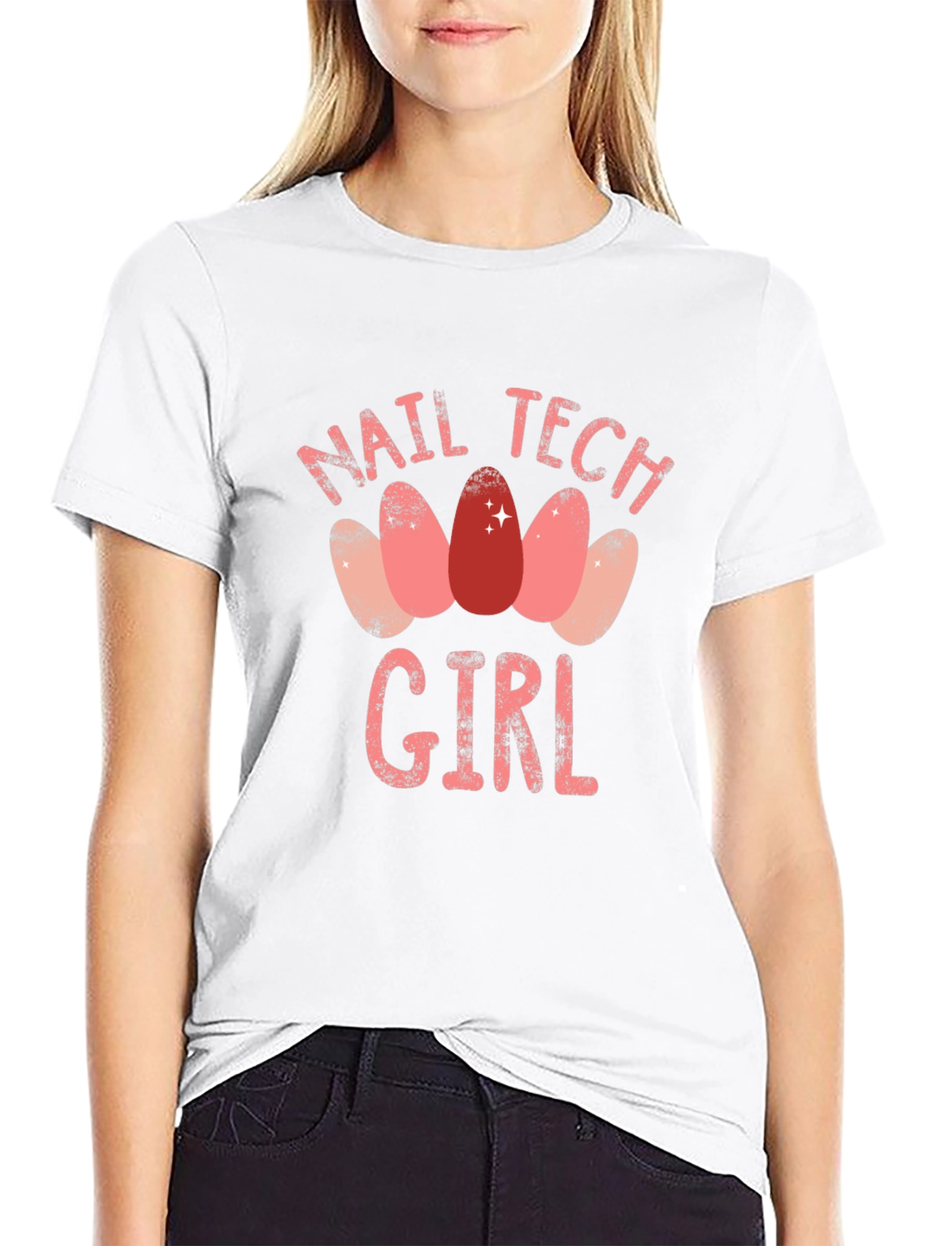 Camiseta Negra Nail Tech Girl