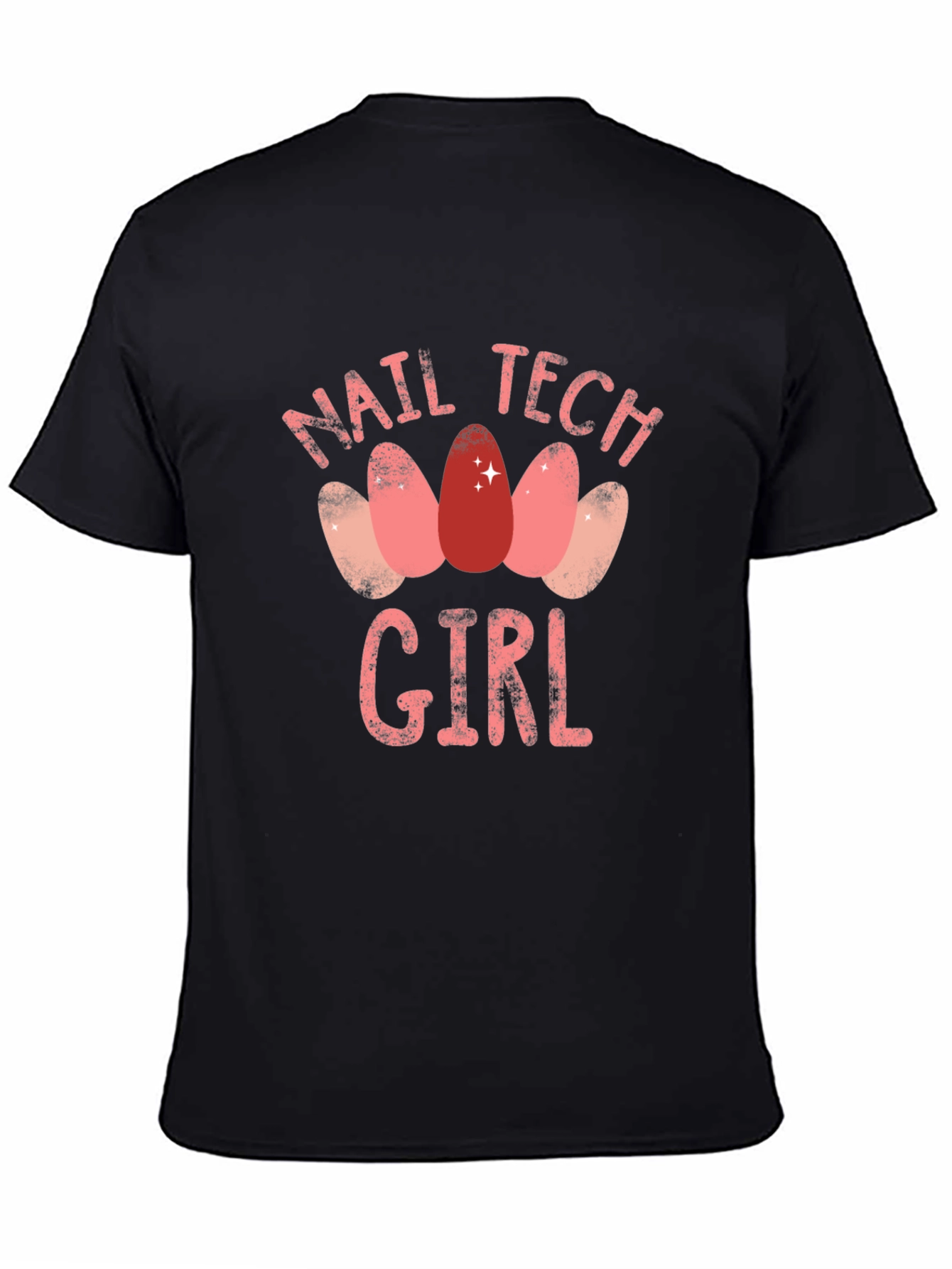 Camiseta Negra Nail Tech Girl