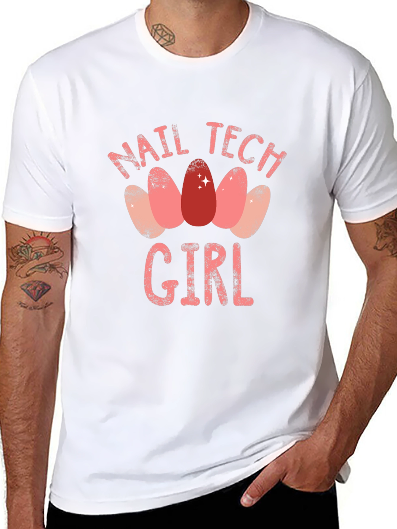 Camiseta Negra Nail Tech Girl
