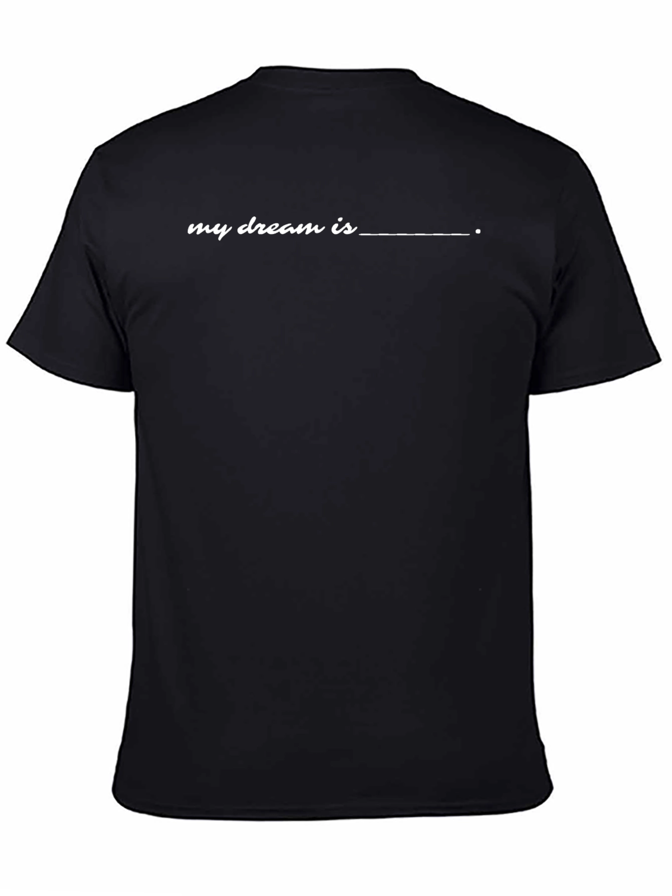 Camiseta Negra Mi Sueño Es... para Hombre