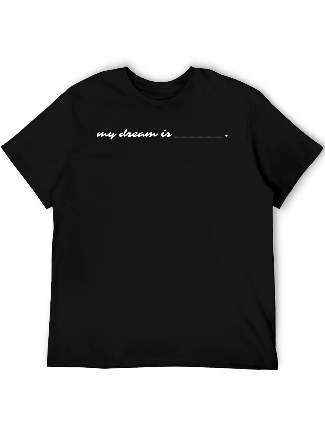 Camiseta Negra Mi Sueño Es... para Hombre