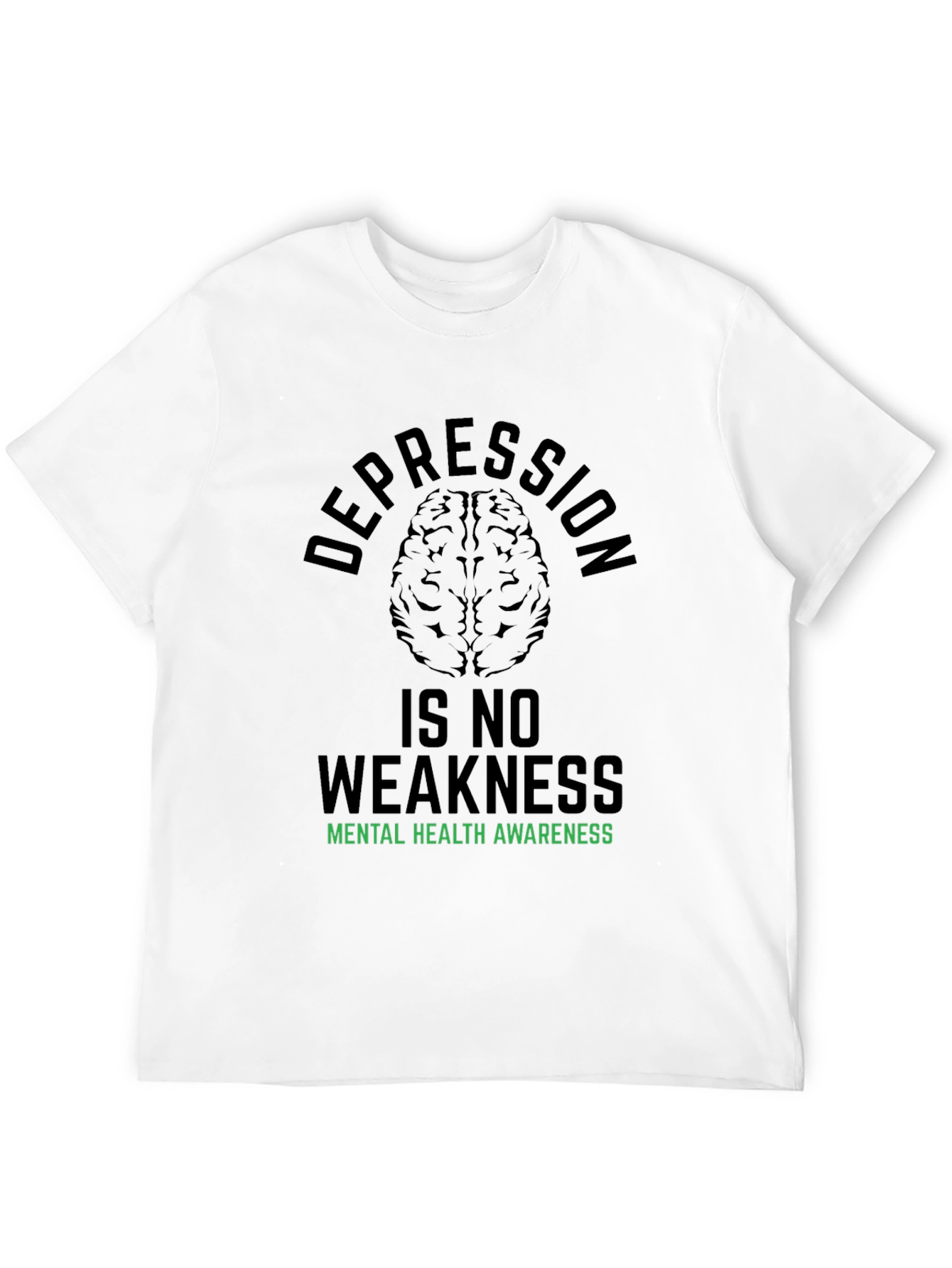 Camiseta Negra: Salud Mental Depresión No Es Debilidad