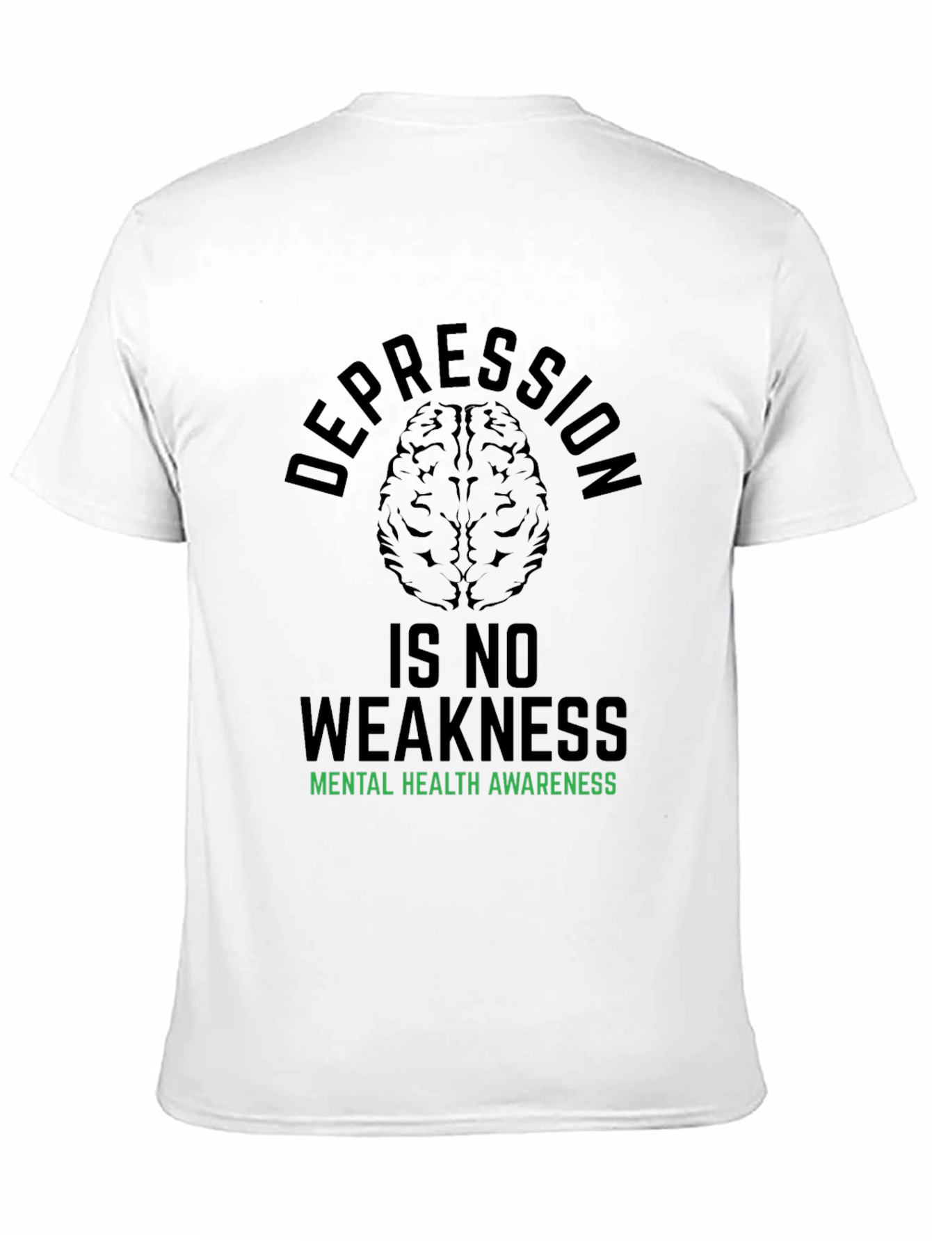 Camiseta Negra: Salud Mental Depresión No Es Debilidad