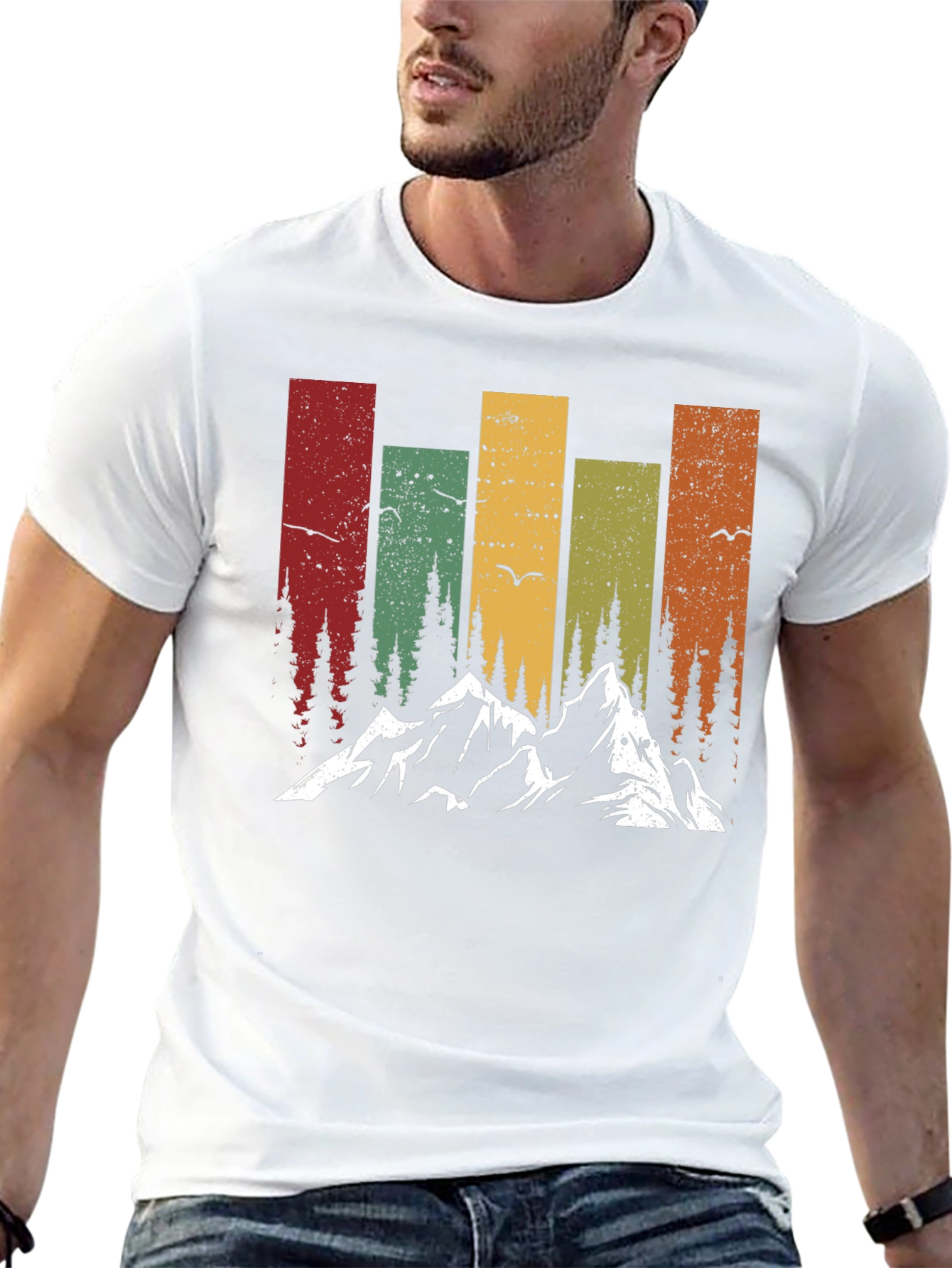 Camiseta Retro de Montaña y Naturaleza