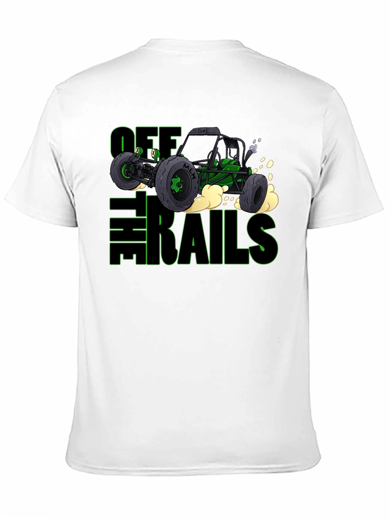 Camiseta Negra Off The Rails para Aventureros