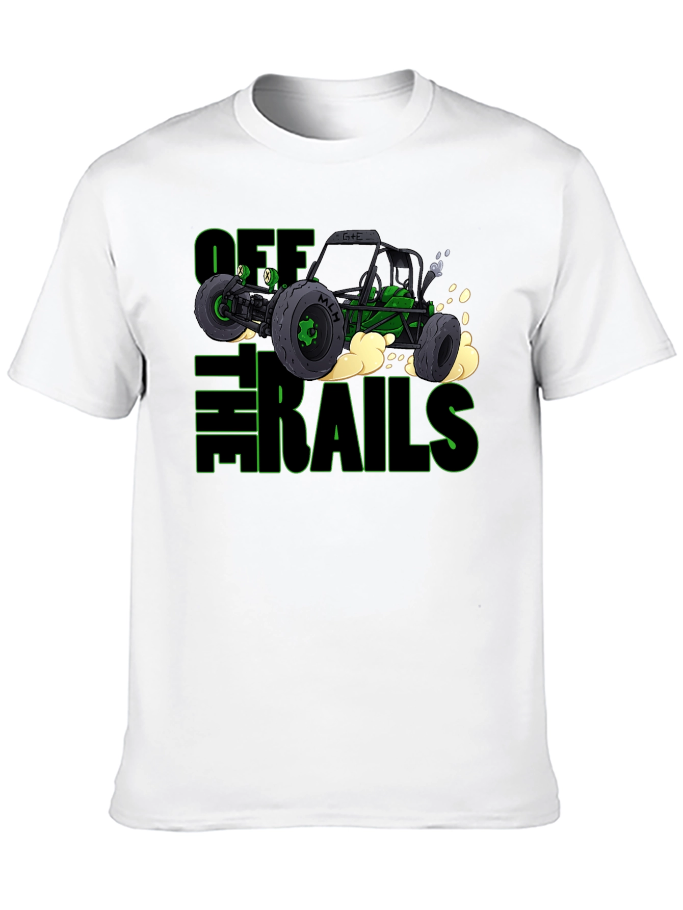 Camiseta Negra Off The Rails para Aventureros