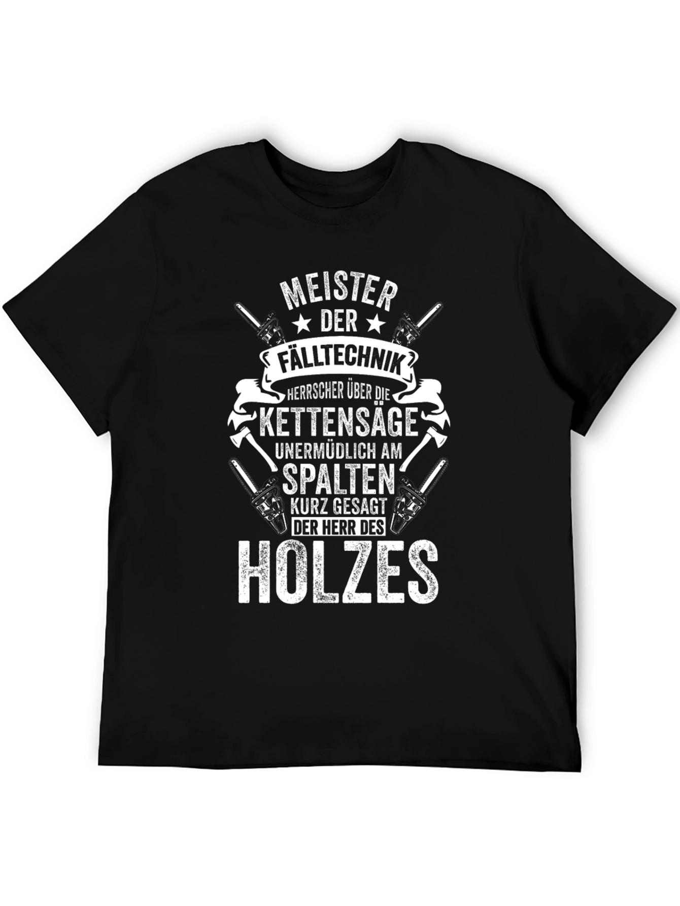 Camiseta Negra: Maestro de la Técnica Forestal