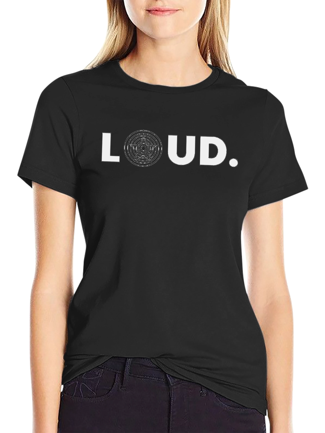 Camiseta Negra LOUD. Hombre