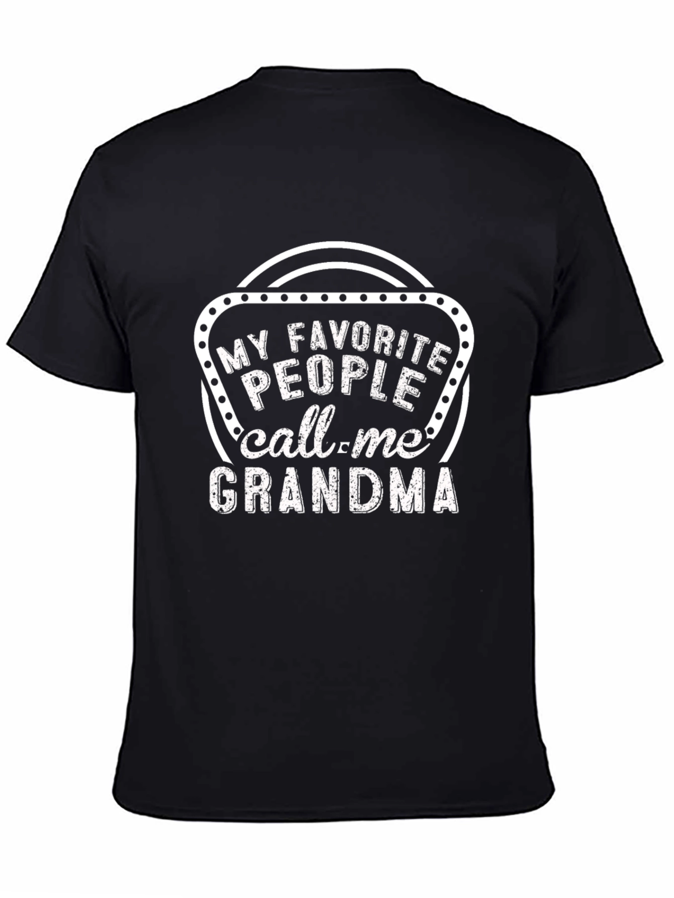 Camiseta Negra: Mis Favoritos Me Llaman Abuela