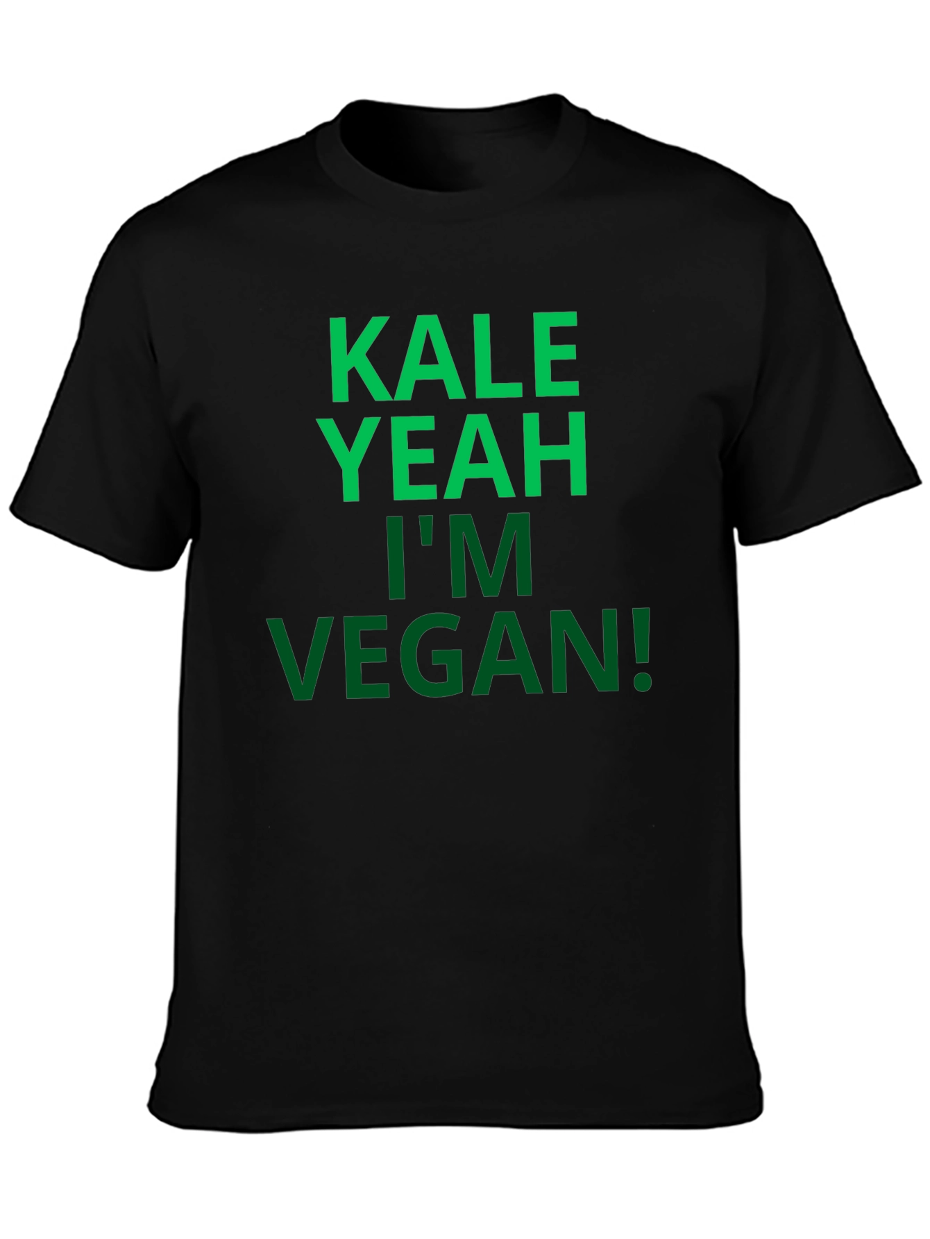 Camiseta Negra Vegana: Kale Yeah!