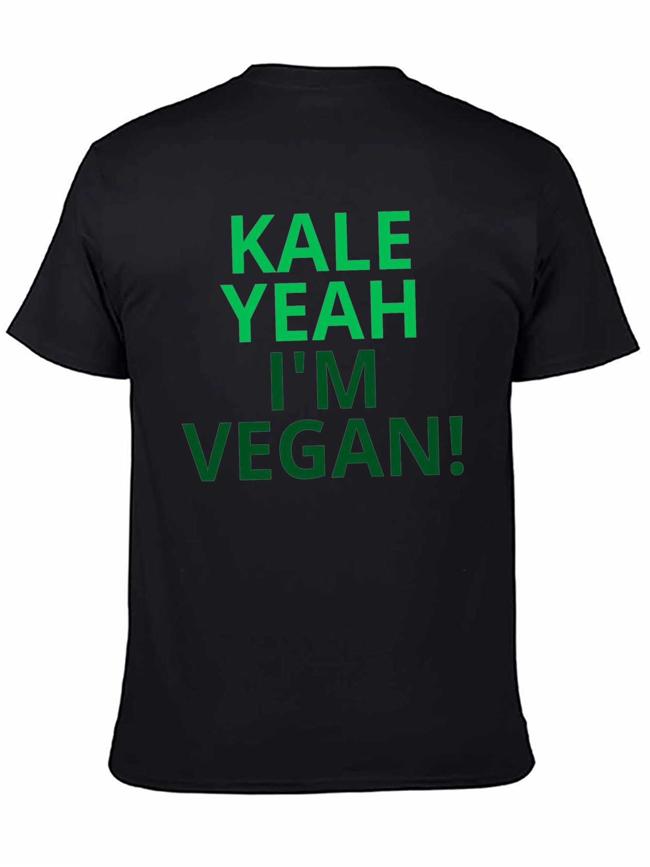 Camiseta Negra Vegana: Kale Yeah!