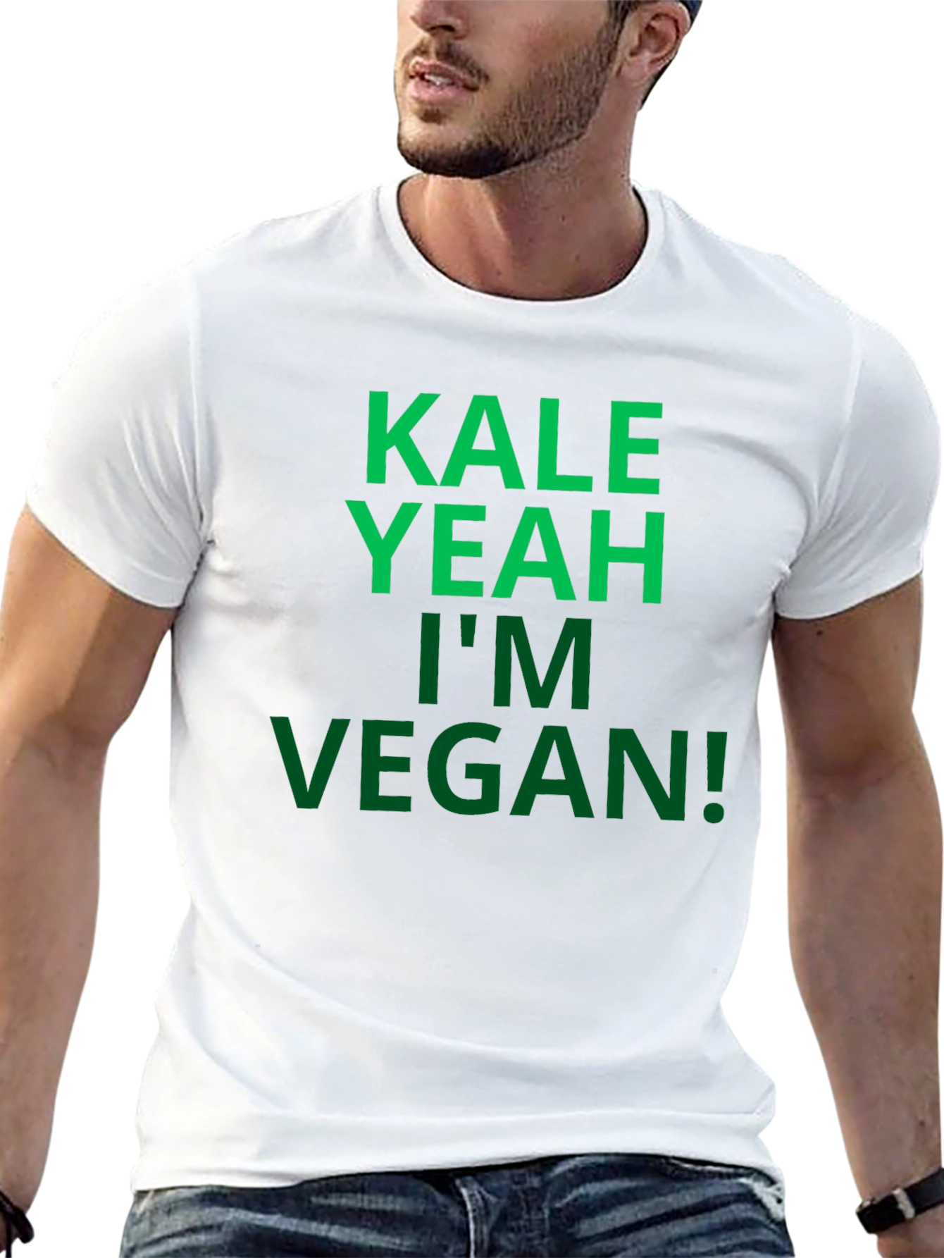 Camiseta Negra Vegana: Kale Yeah!