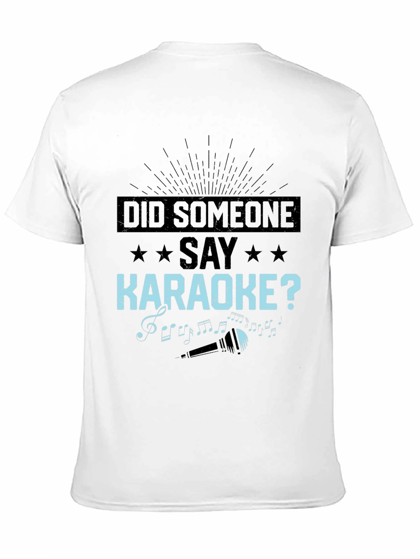 Camiseta Negra: ¿Alguien Dijo Karaoke?