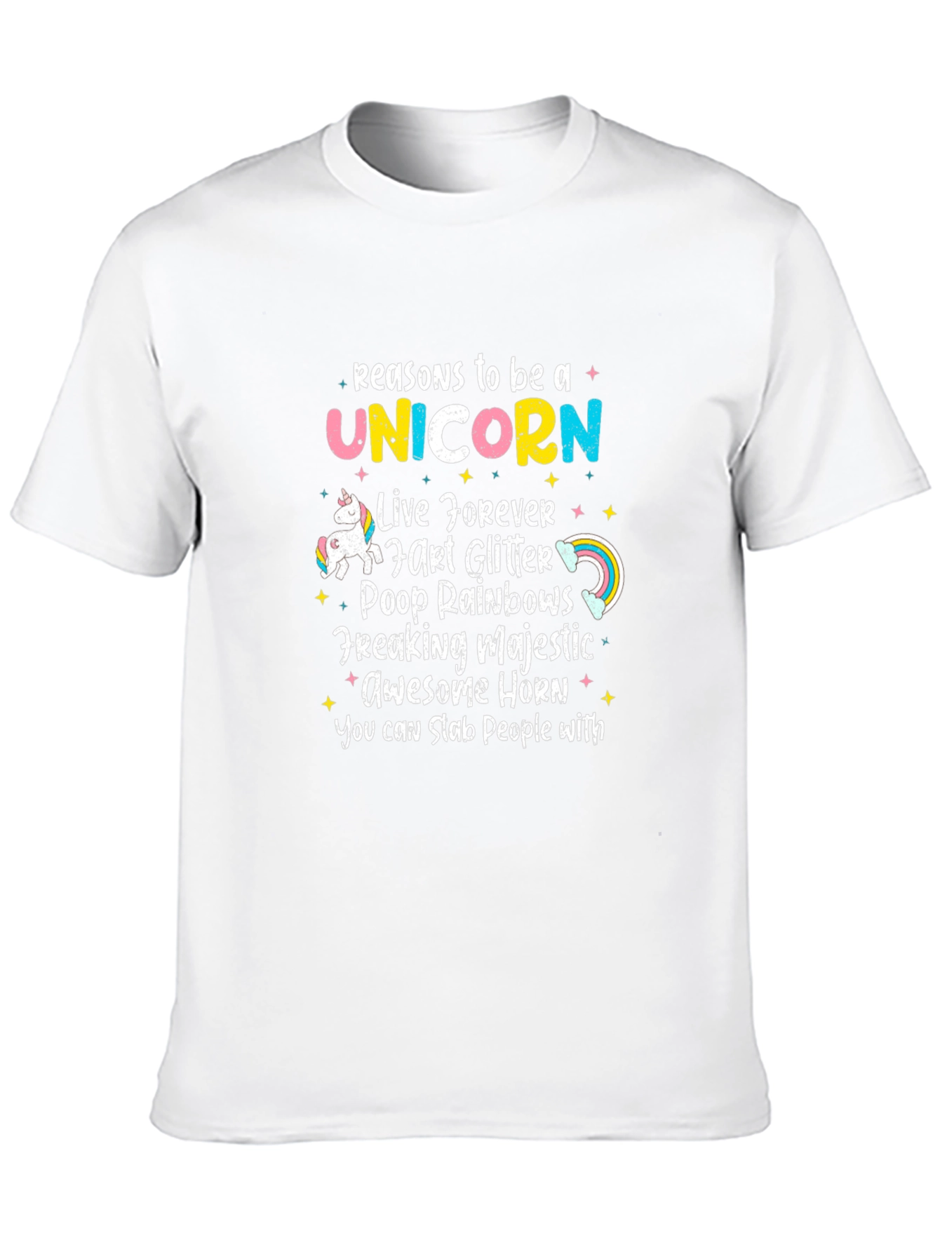 Camiseta Negra Unicornio Divertida