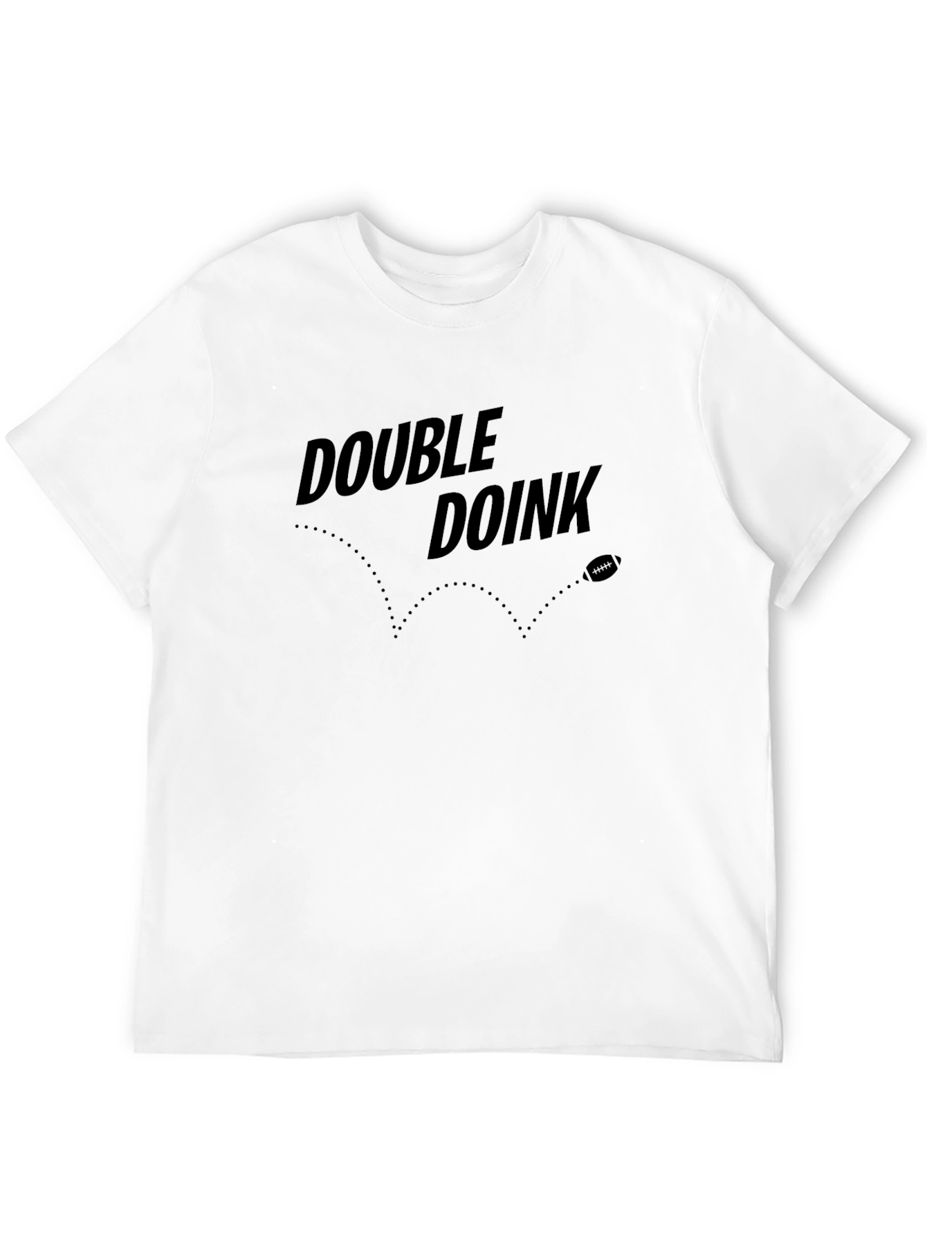 Camiseta Double Doink Negra para Fans de Fútbol Americano