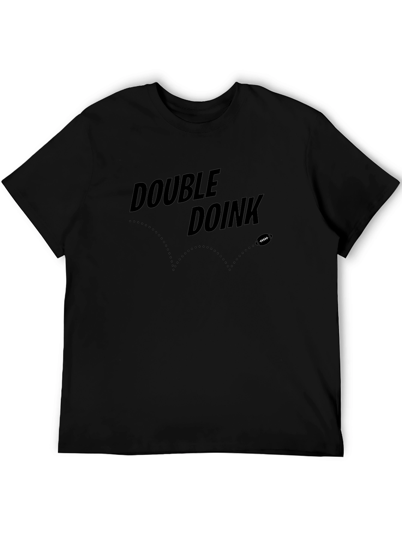 Camiseta Double Doink Negra para Fans de Fútbol Americano