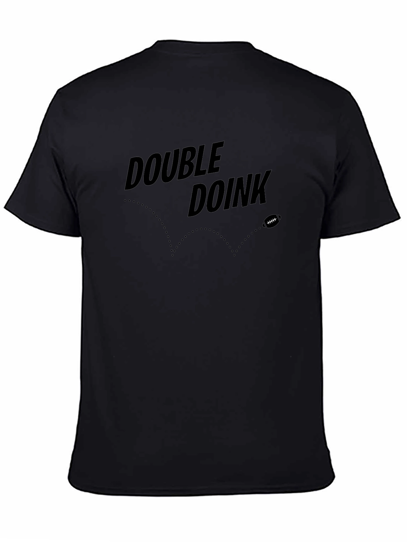 Camiseta Double Doink Negra para Fans de Fútbol Americano