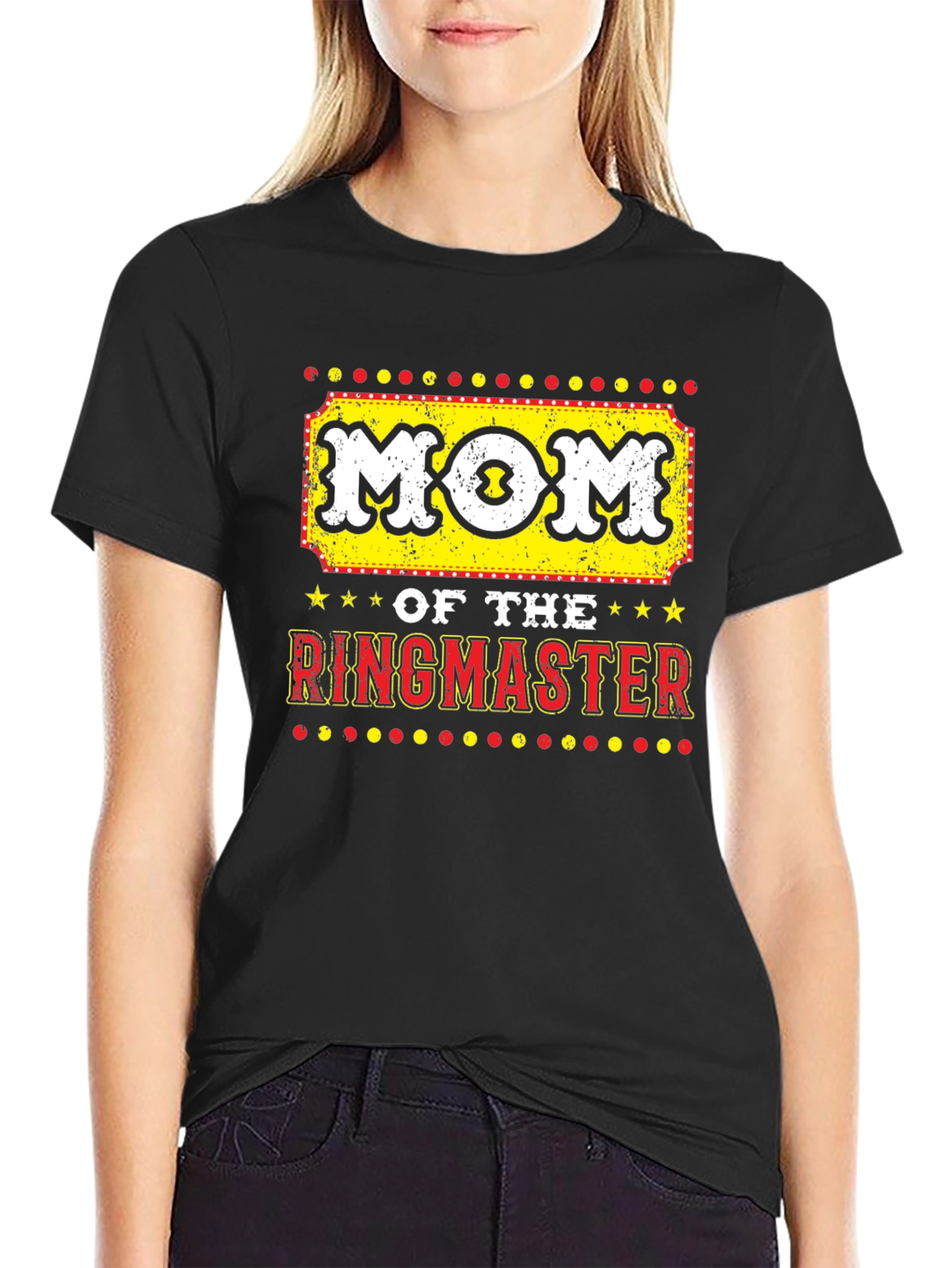 Camiseta Negra Mom Of The Ringmaster