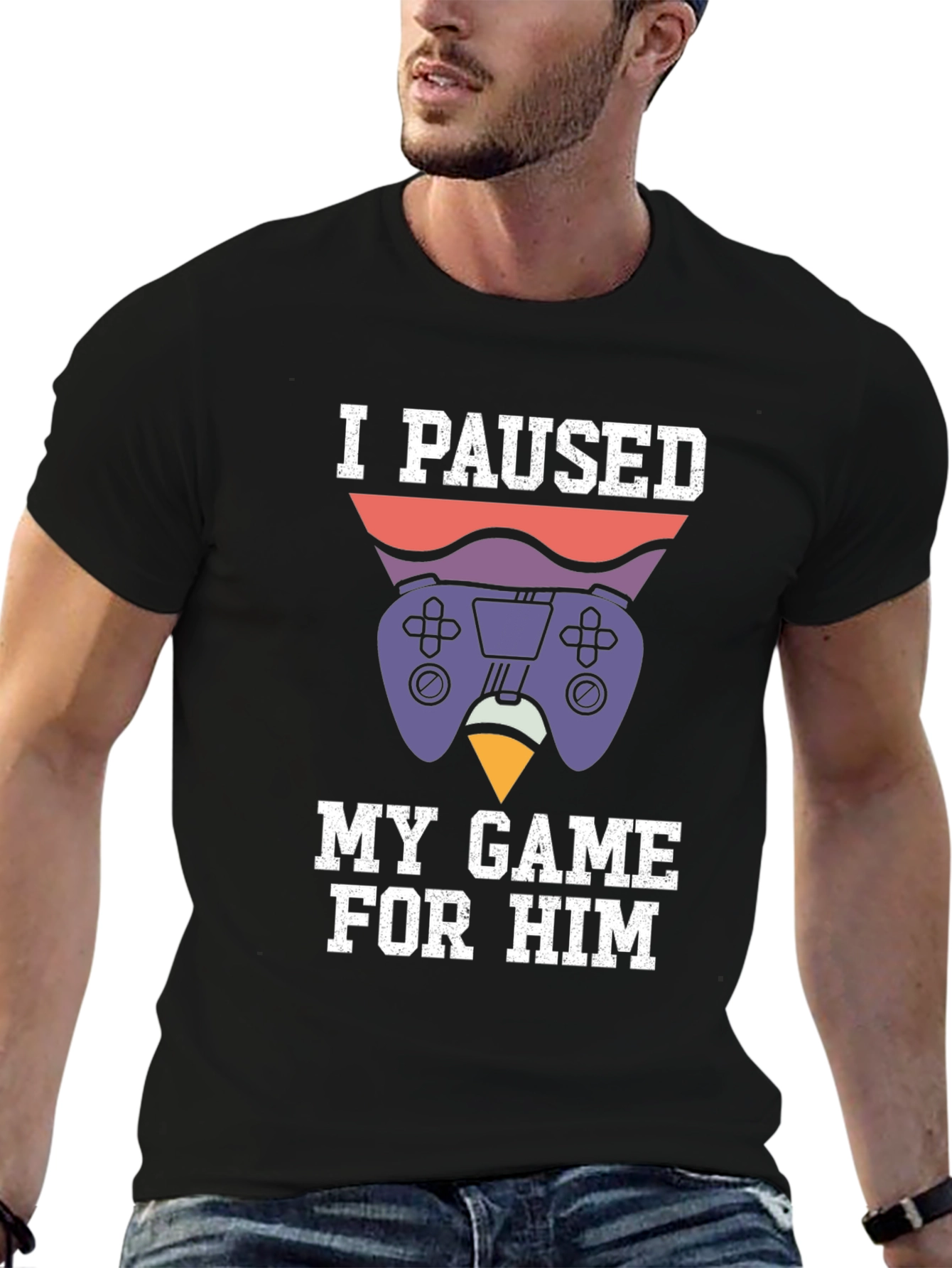 Camiseta Gamer: Pausé mi Juego Por Él