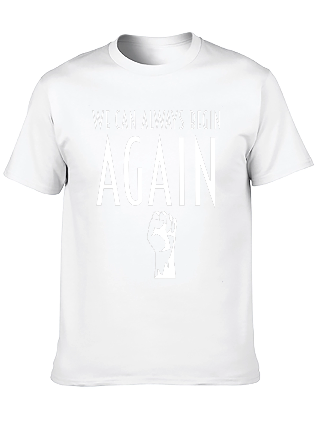 Camiseta Negra: Siempre Podemos Empezar de Nuevo