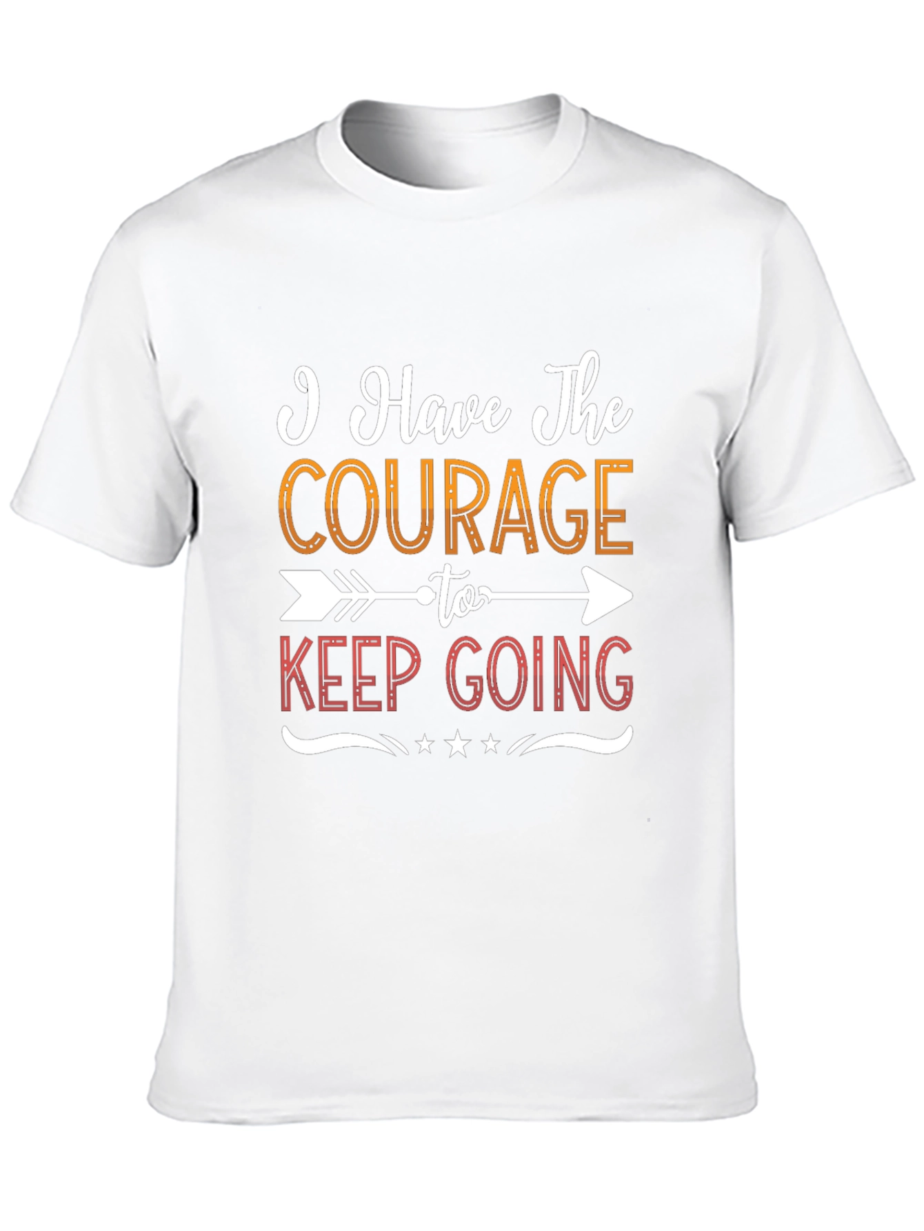 Camiseta Negra Motivacional Courage