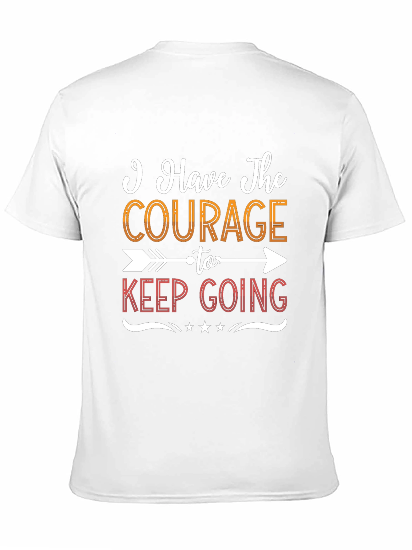 Camiseta Negra Motivacional Courage
