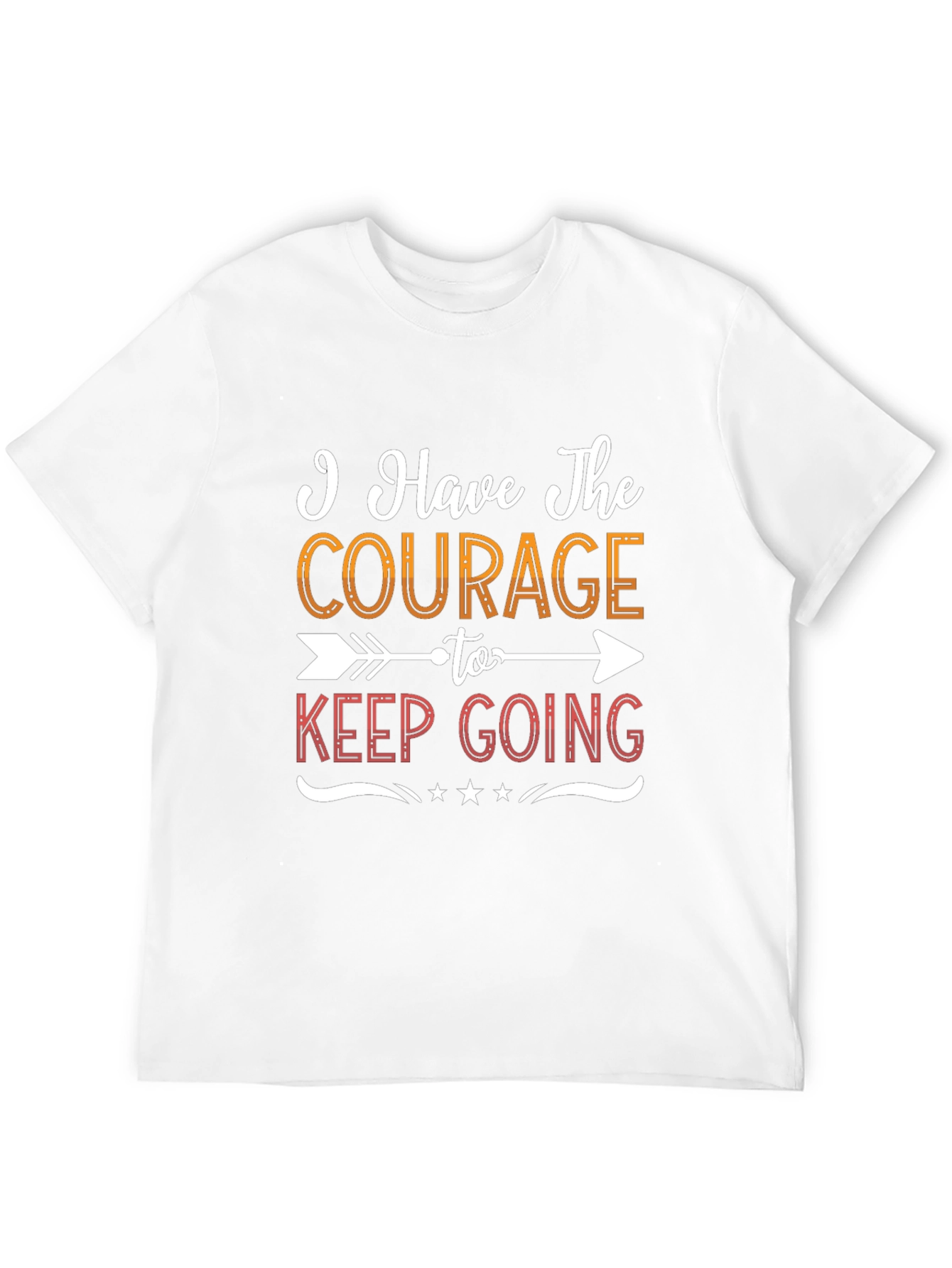 Camiseta Negra Motivacional Courage