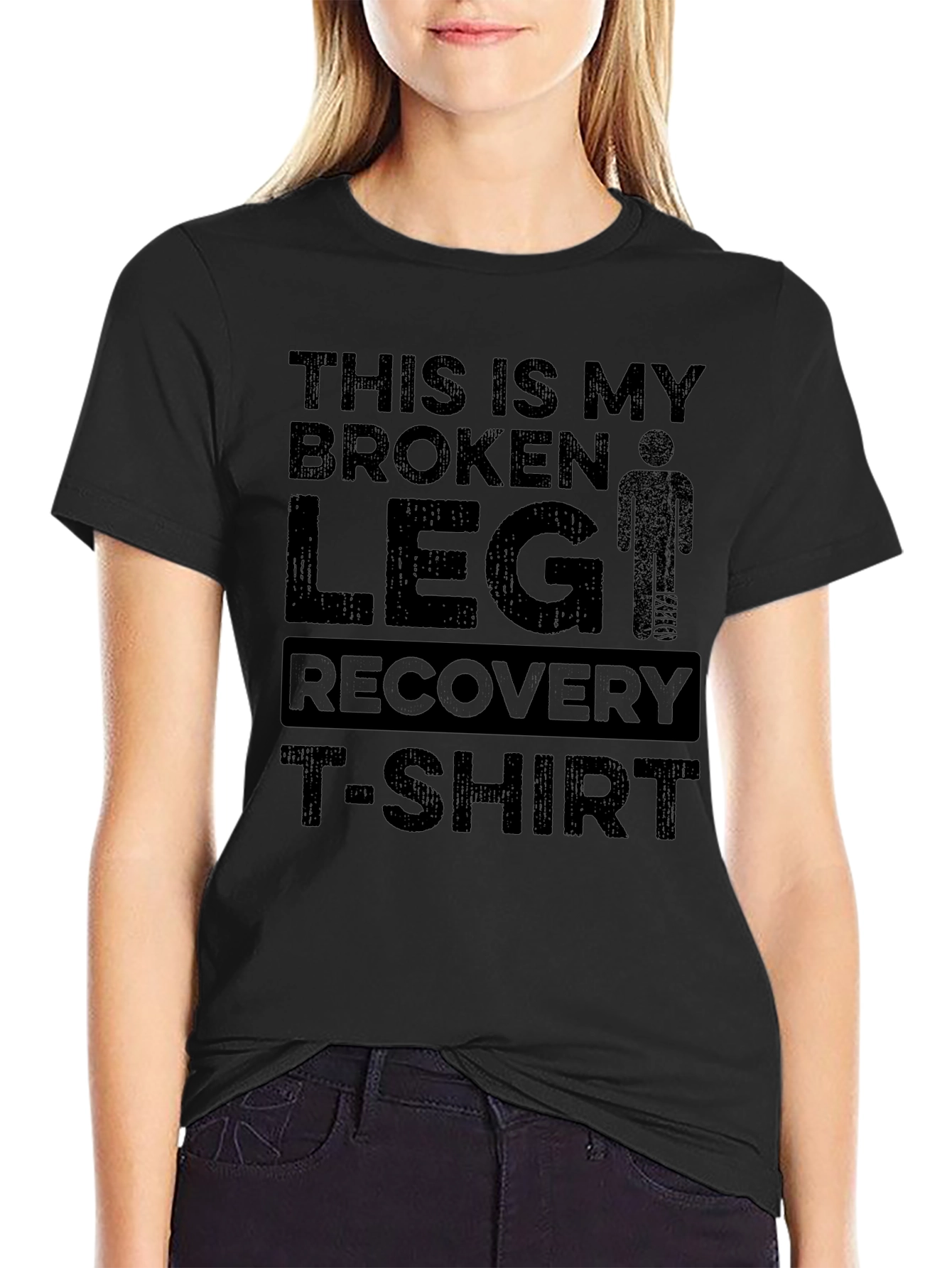 Camiseta Recuperación Pierna Rota - Humor Médico