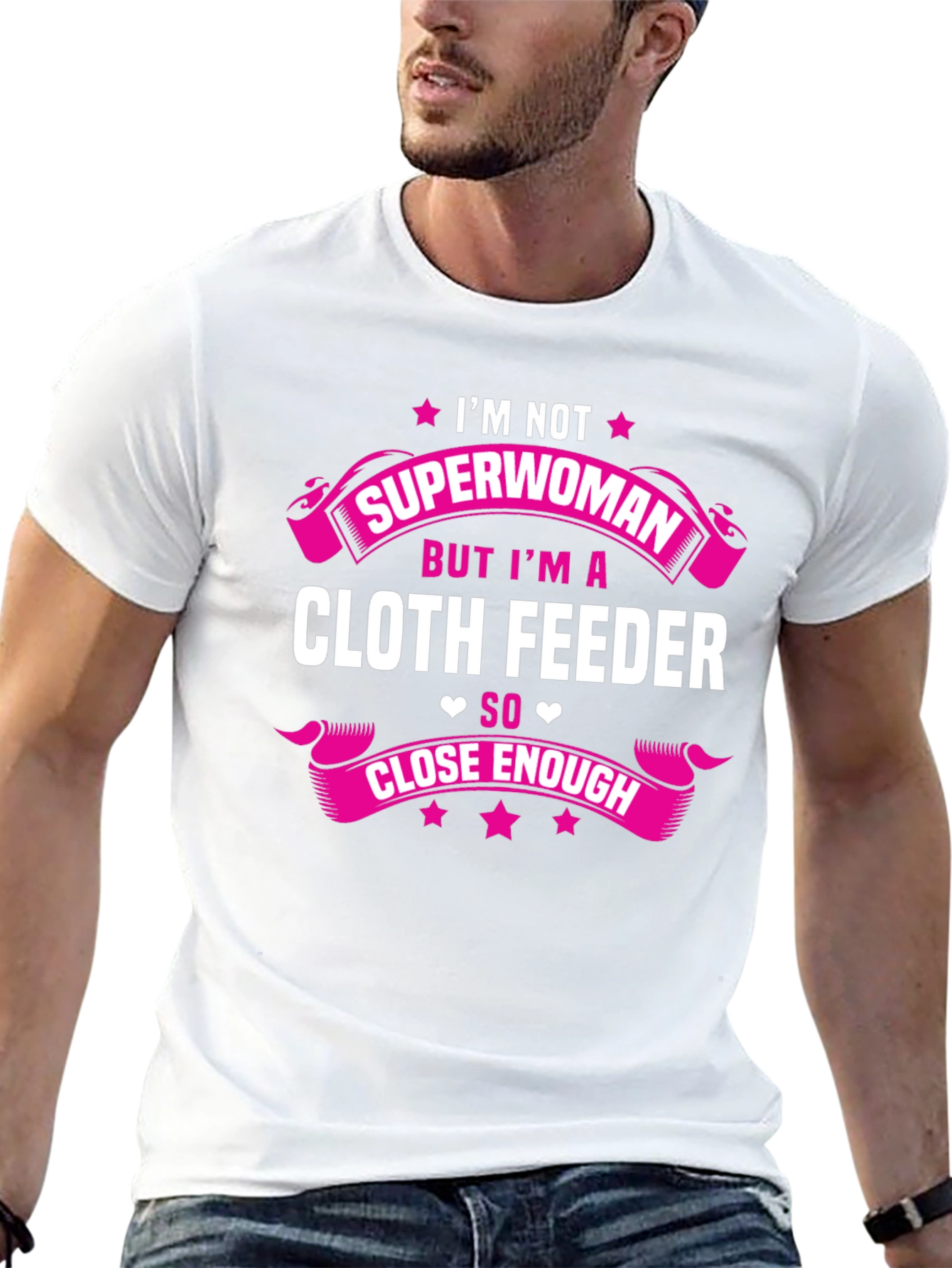 Camiseta Negra con Diseño Cloth Feeder