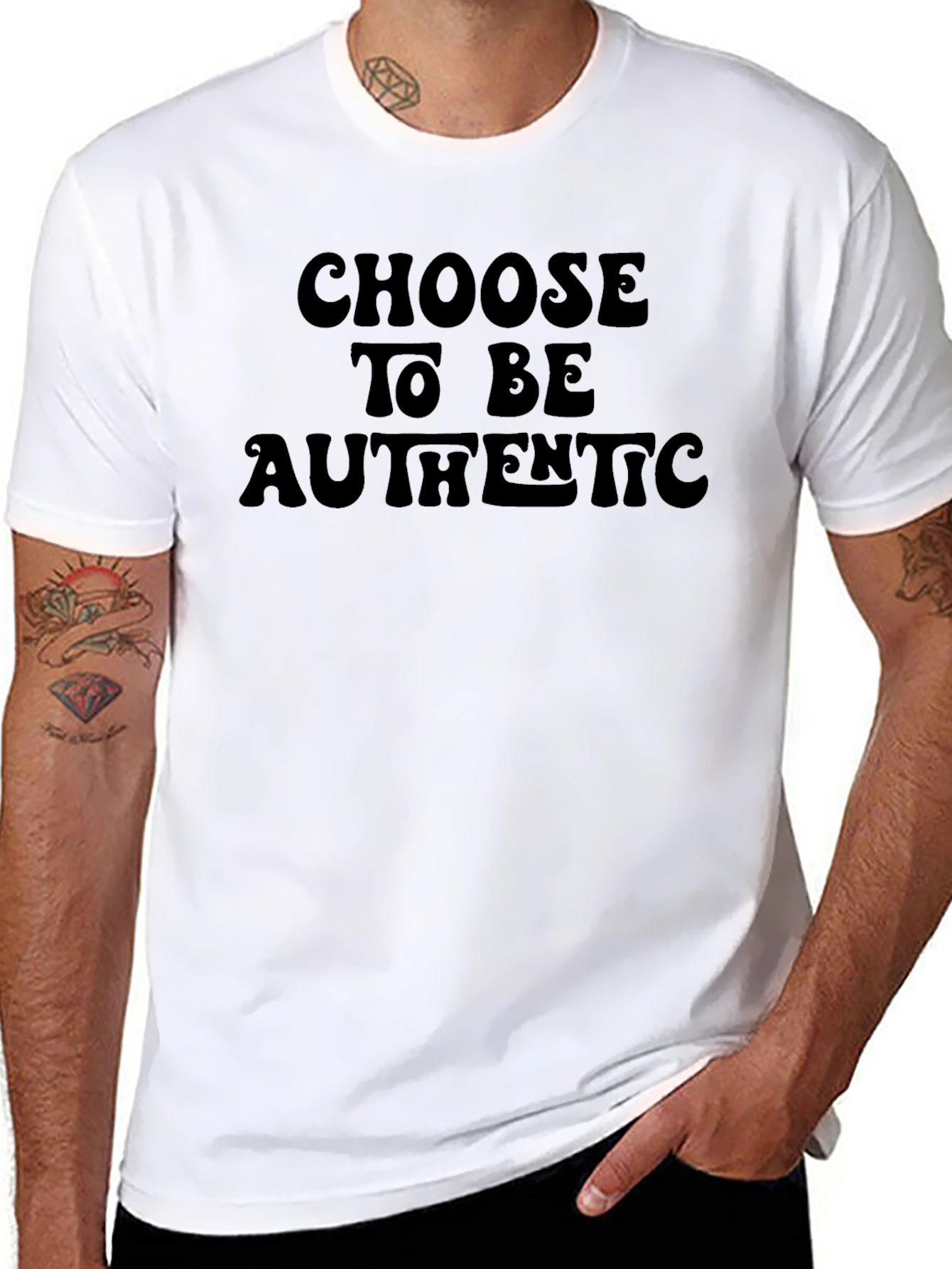 Camiseta Negra Choose to be Authentic