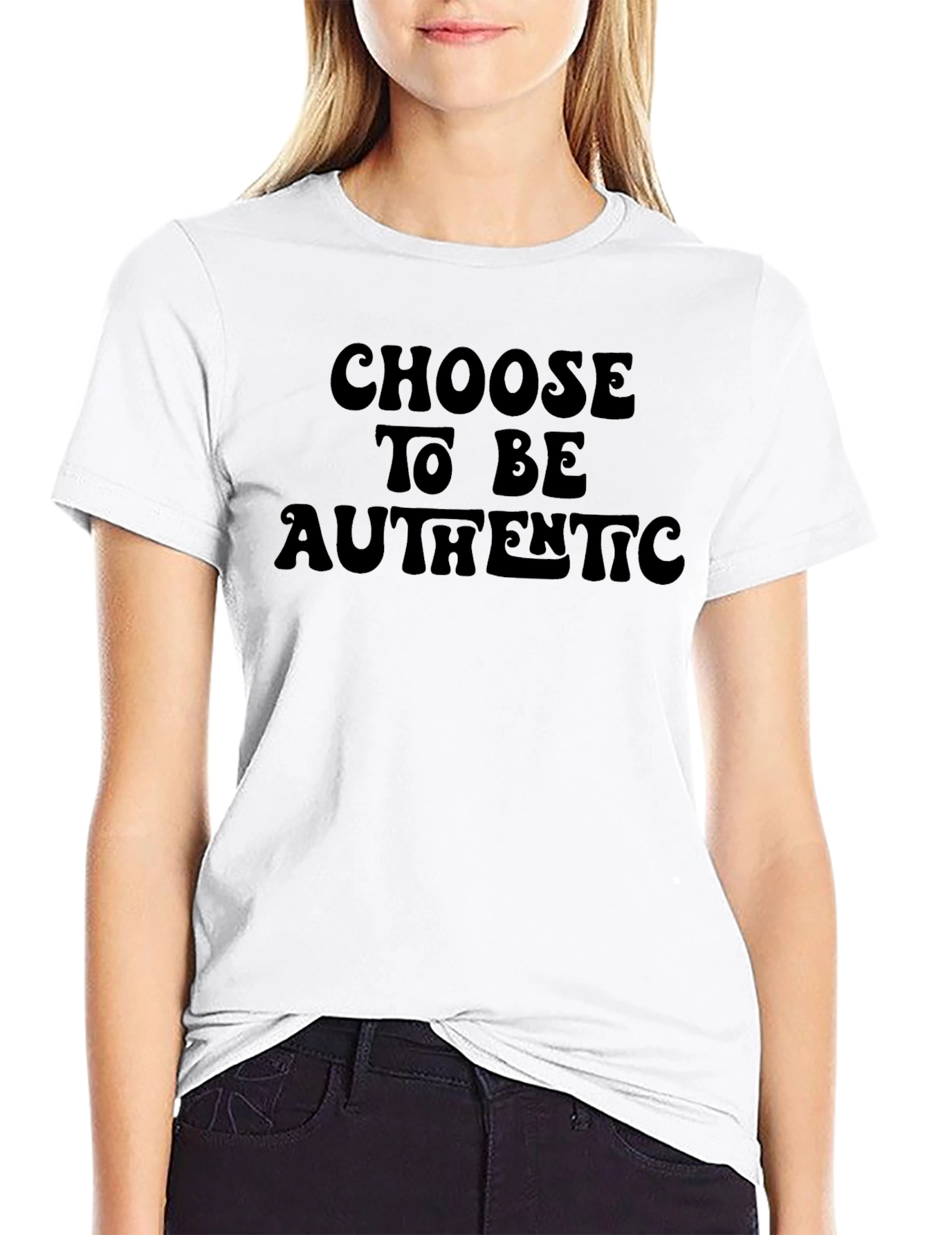 Camiseta Negra Choose to be Authentic