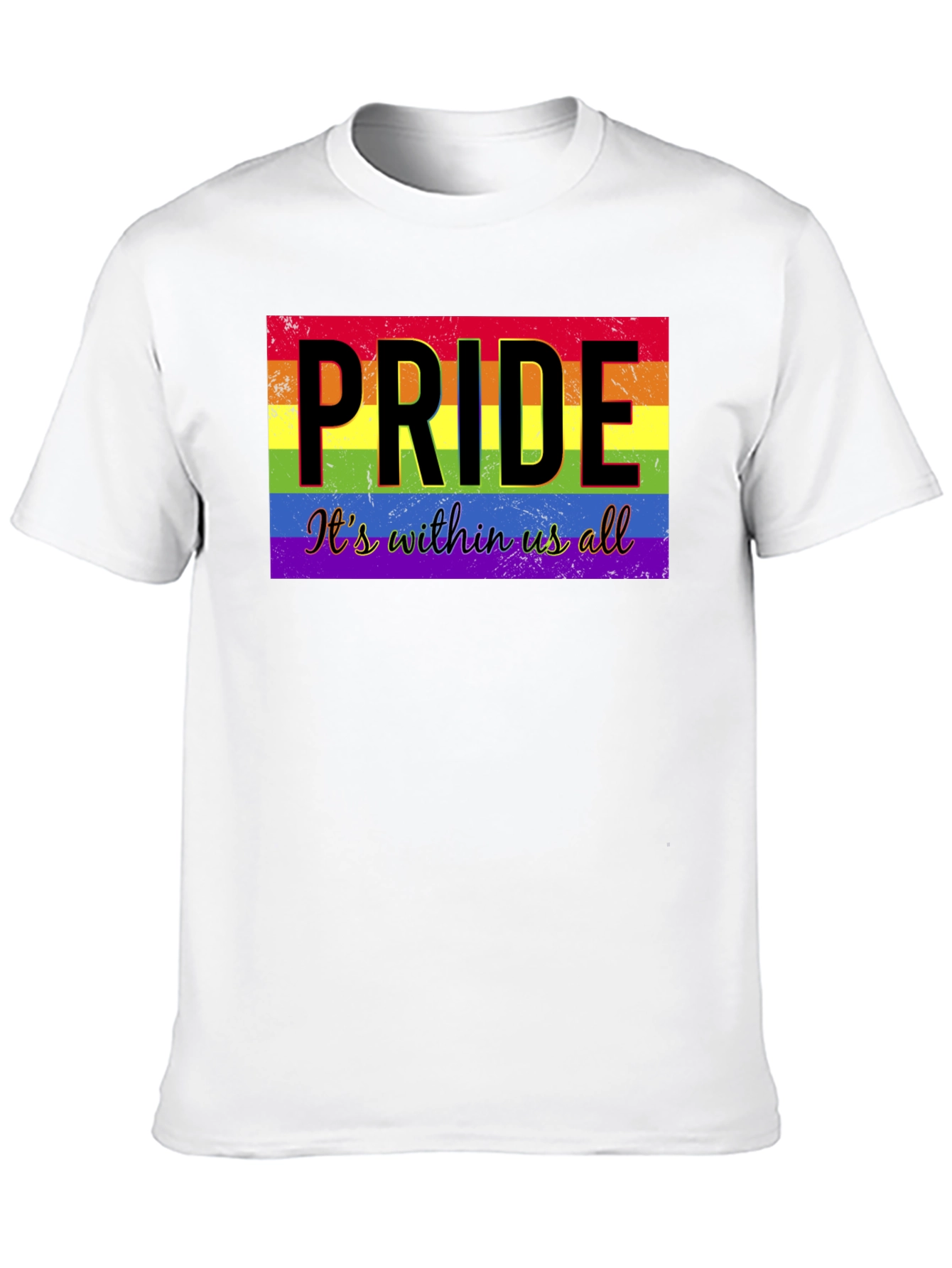 Camiseta Negra con Diseño de Orgullo LGBTQ+