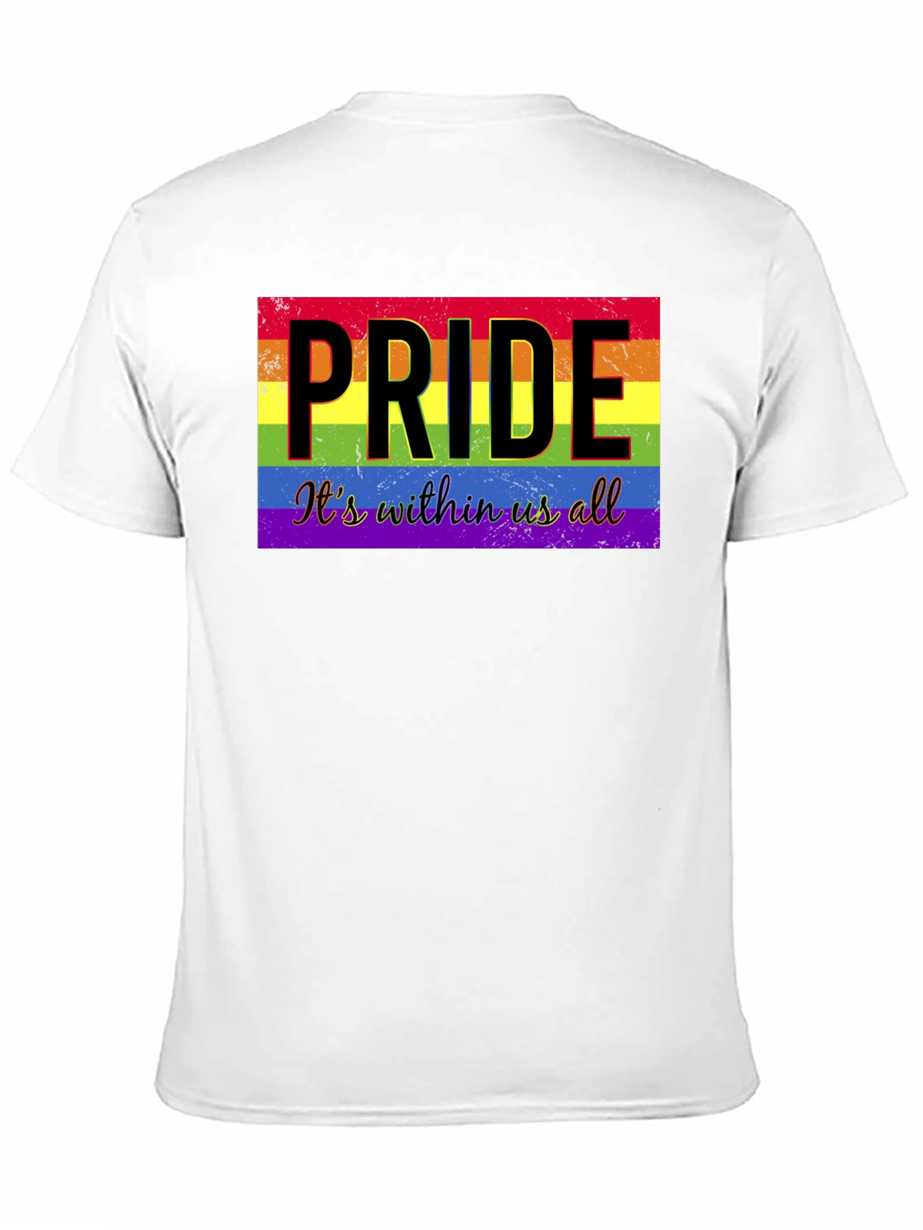 Camiseta Negra con Diseño de Orgullo LGBTQ+