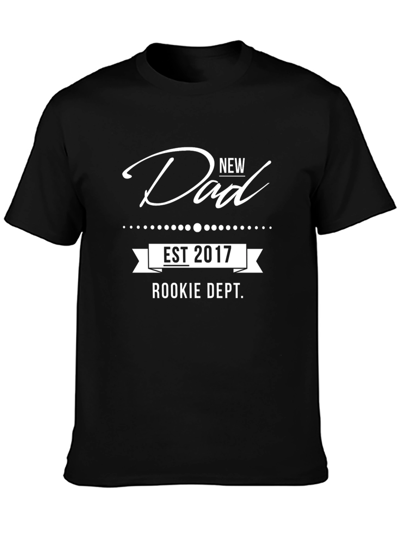 Camiseta Negra Nuevo Papá - Rookie Dept. 2017