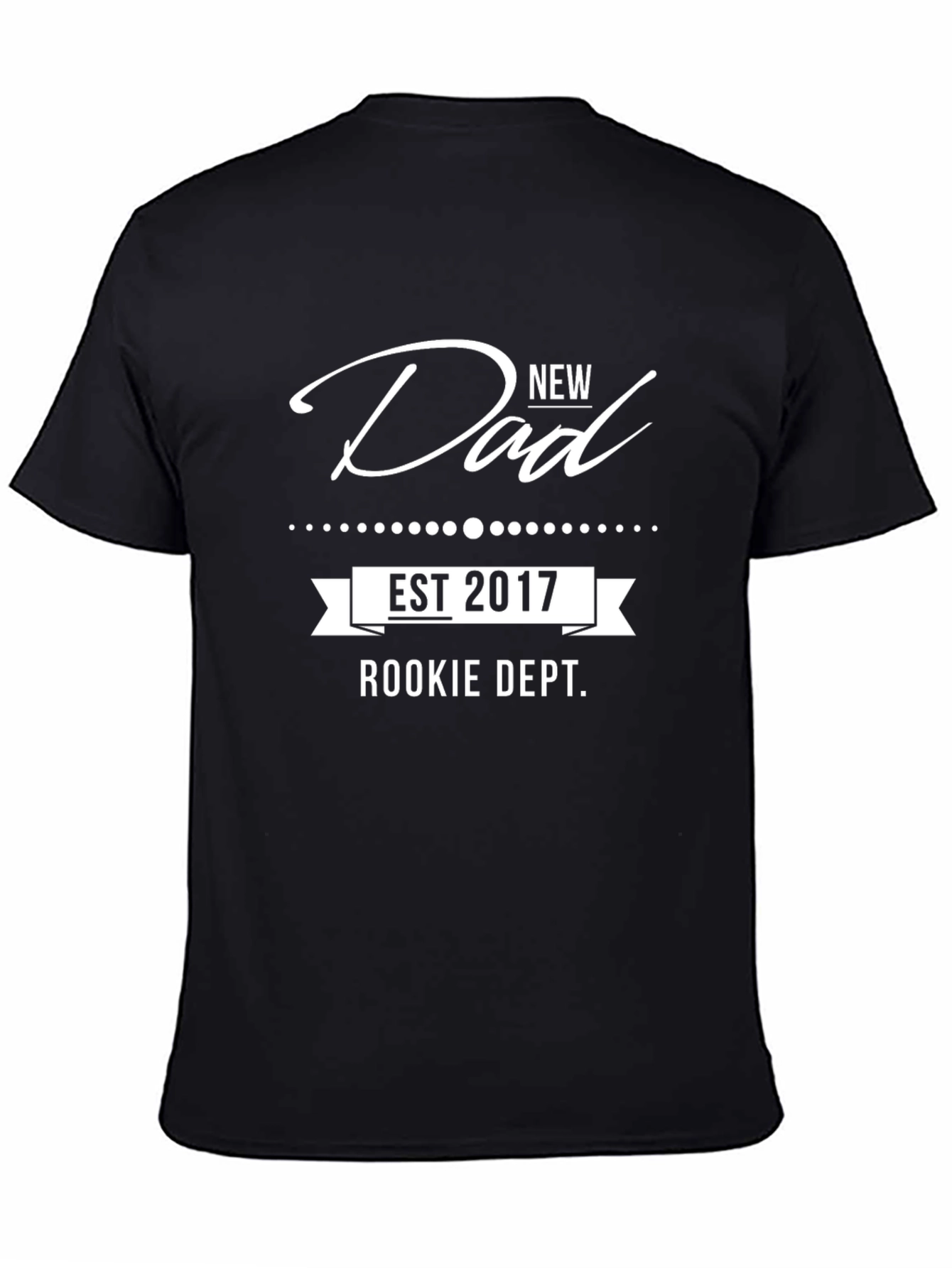Camiseta Negra Nuevo Papá - Rookie Dept. 2017