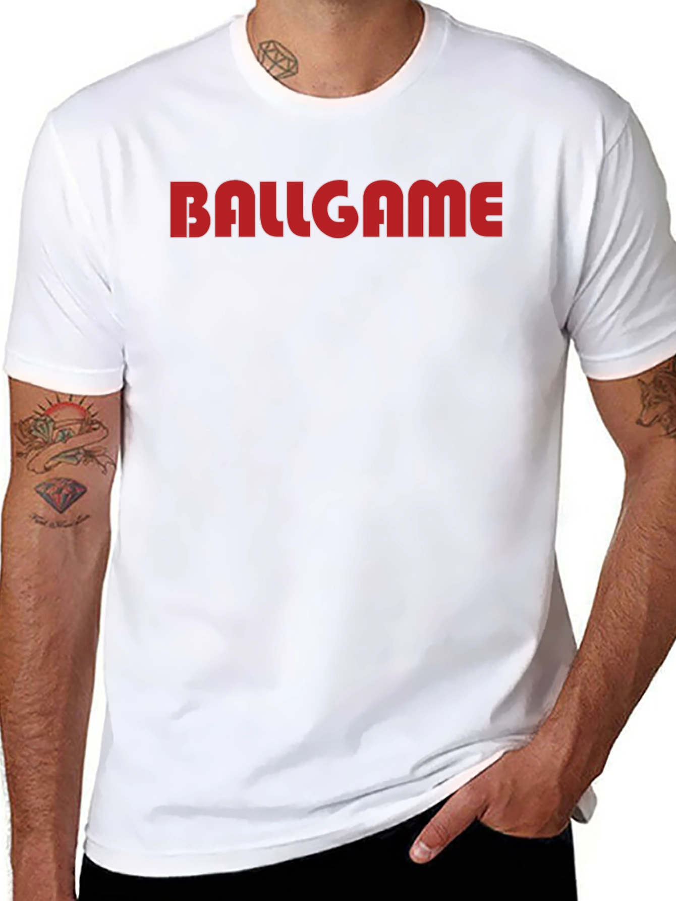 Camiseta Negra Hombre BALLGAME Estilo Casual