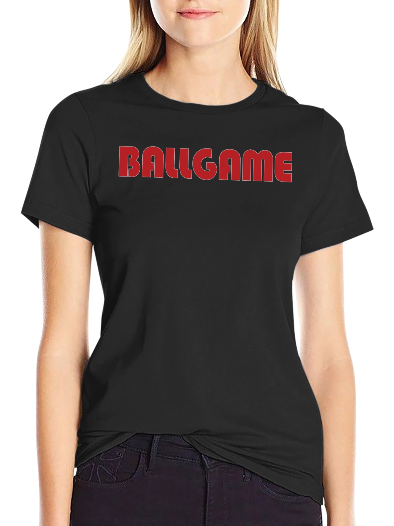 Camiseta Negra Hombre BALLGAME Estilo Casual