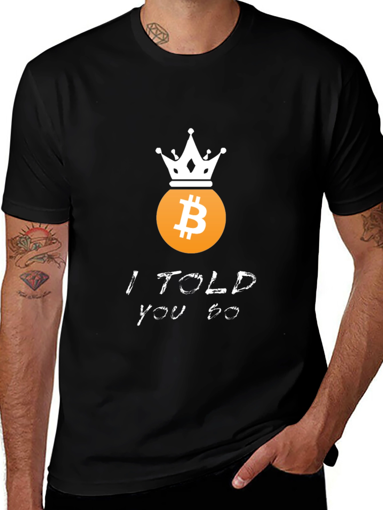 Camiseta Bitcoin Se los dije - Crypto King
