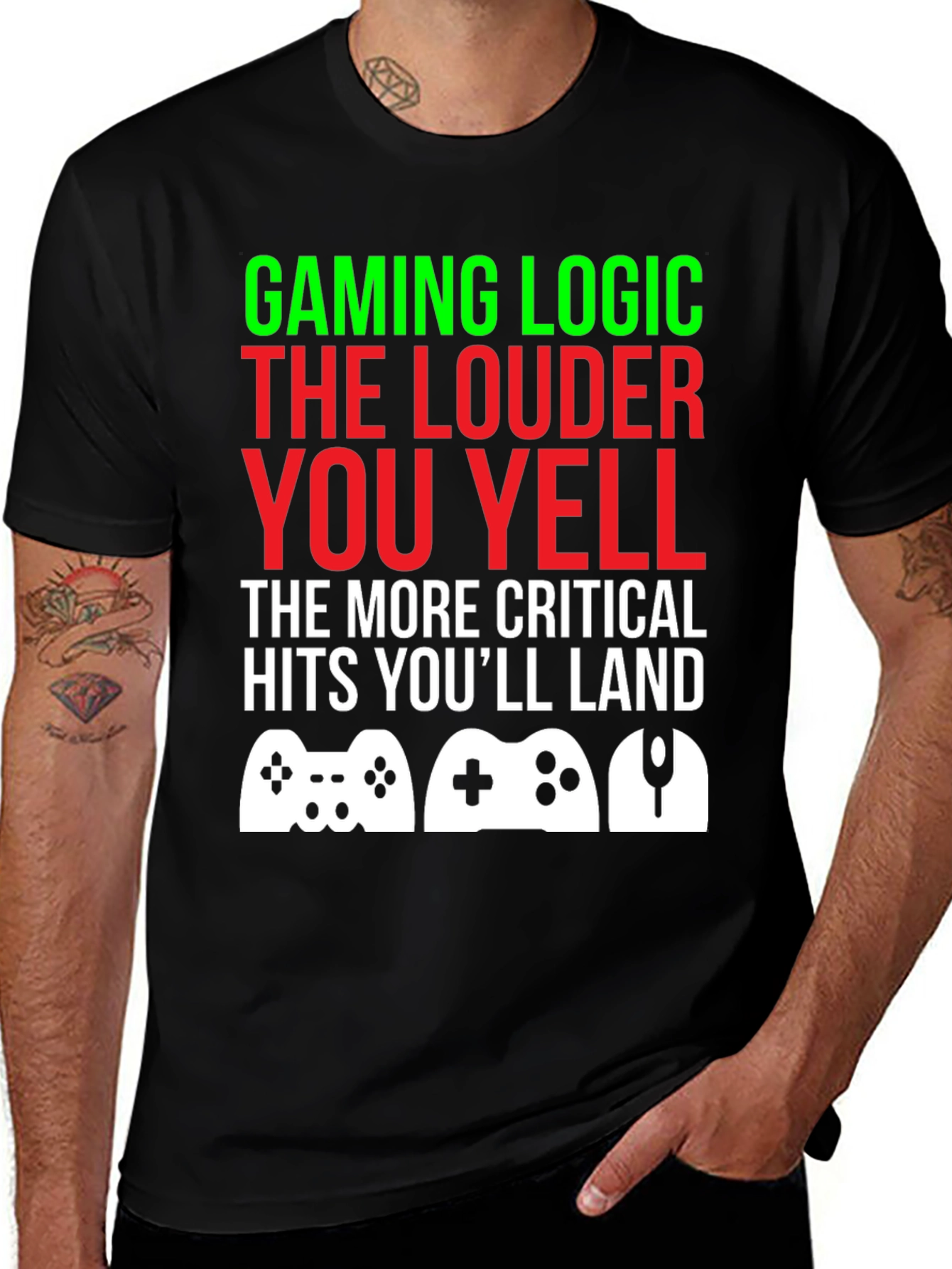 Camiseta Gamer: Lógica de Juego ¡Grita para Ganar!