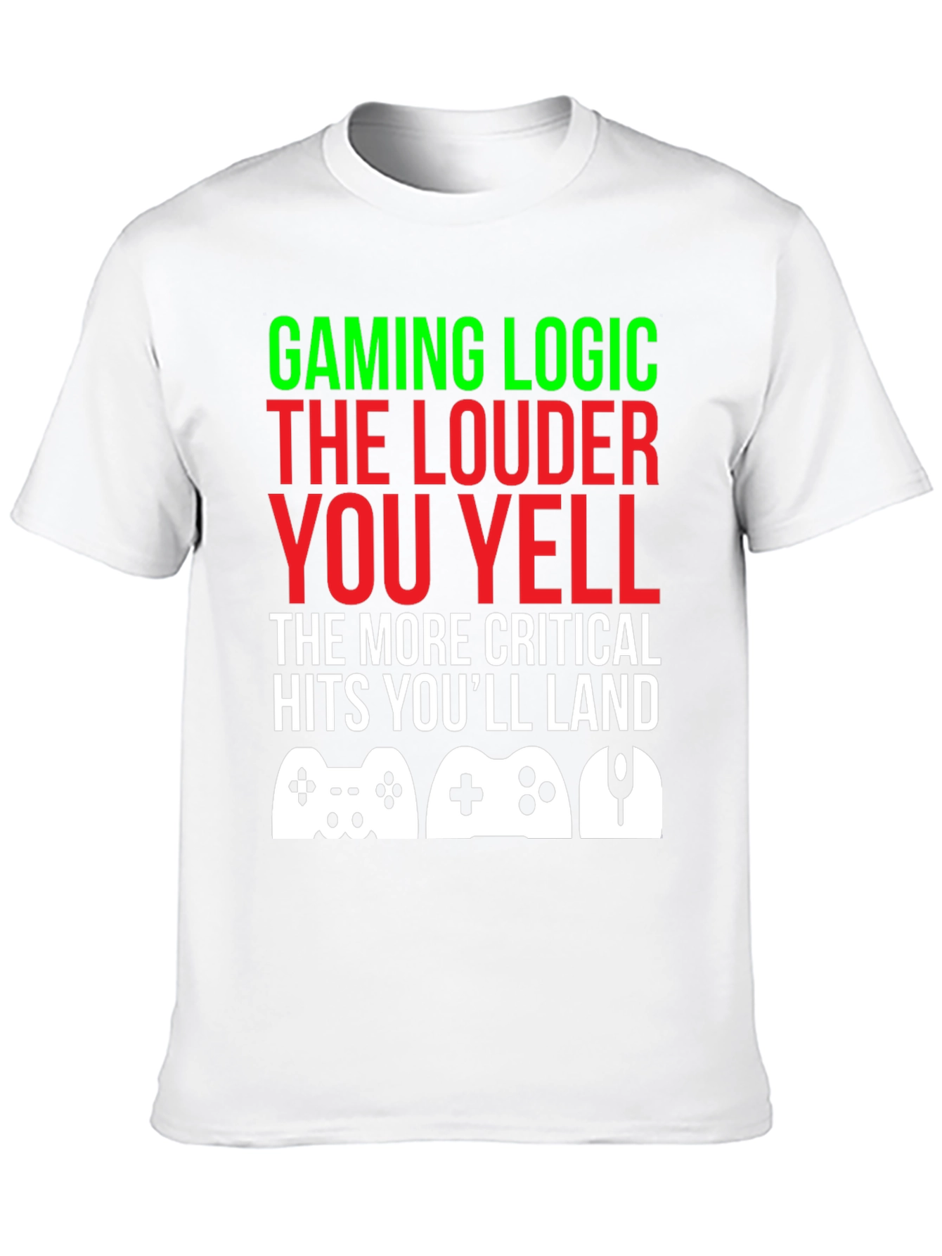Camiseta Gamer: Lógica de Juego ¡Grita para Ganar!