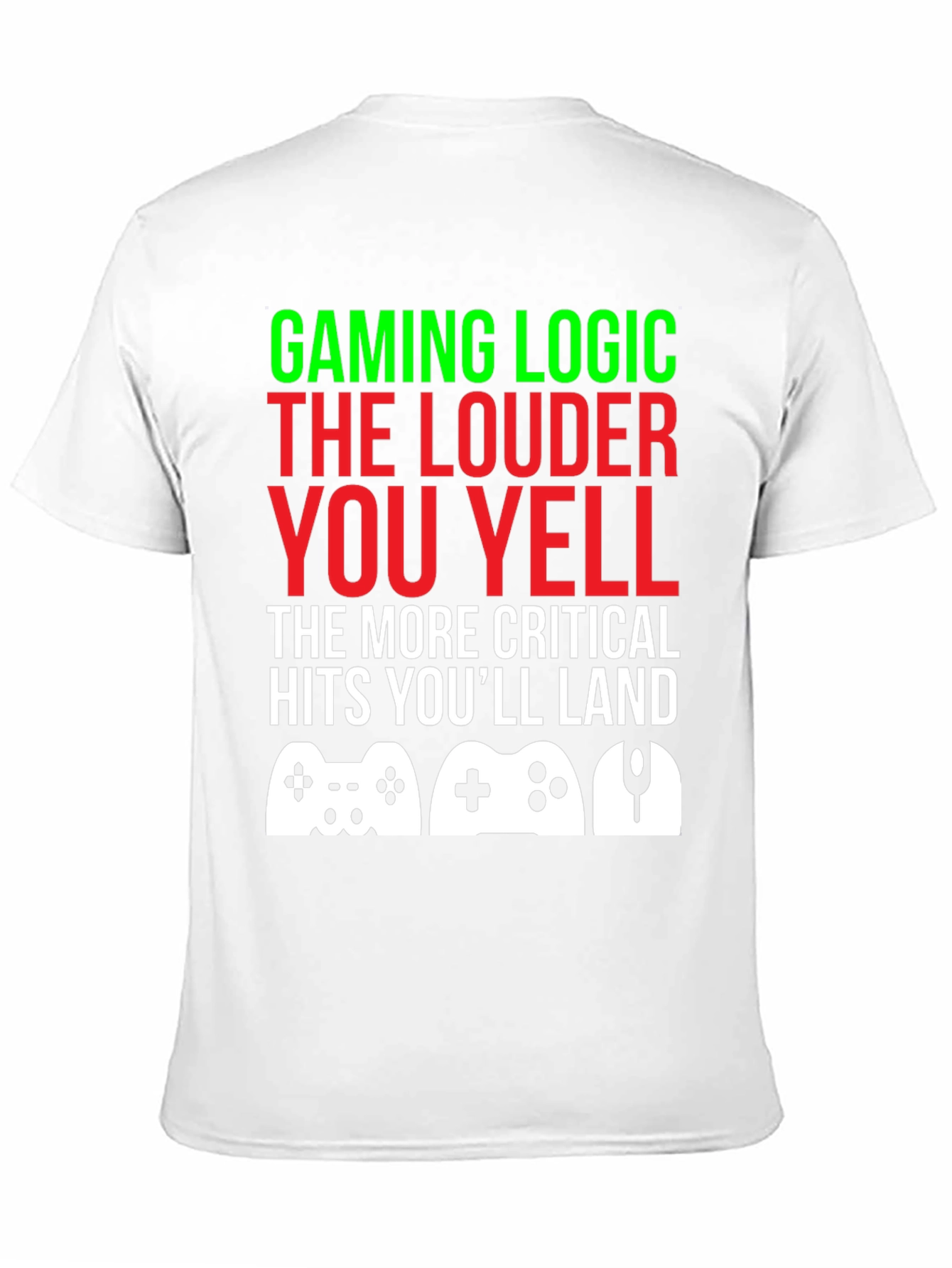 Camiseta Gamer: Lógica de Juego ¡Grita para Ganar!